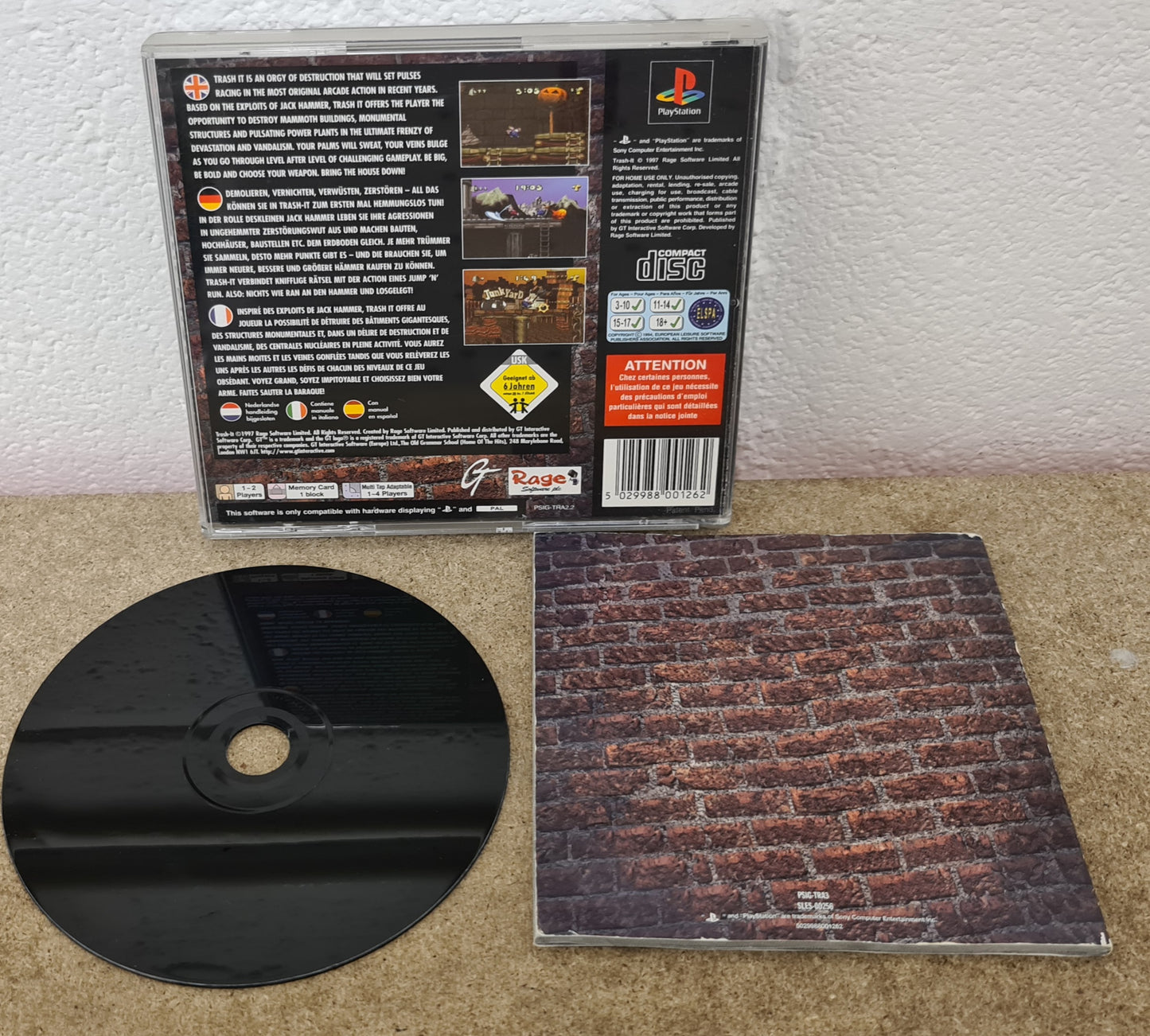 Trash It Sony Playstation 1 (PS1) Game