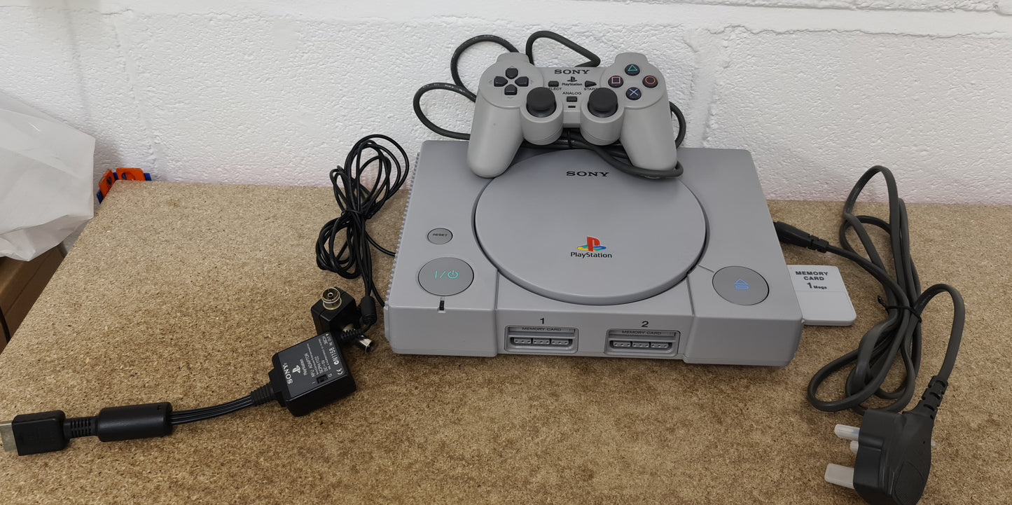 Boxed Sony Playstation 1 (PS1) Console SCPH 9002 with 1MB Memory Card