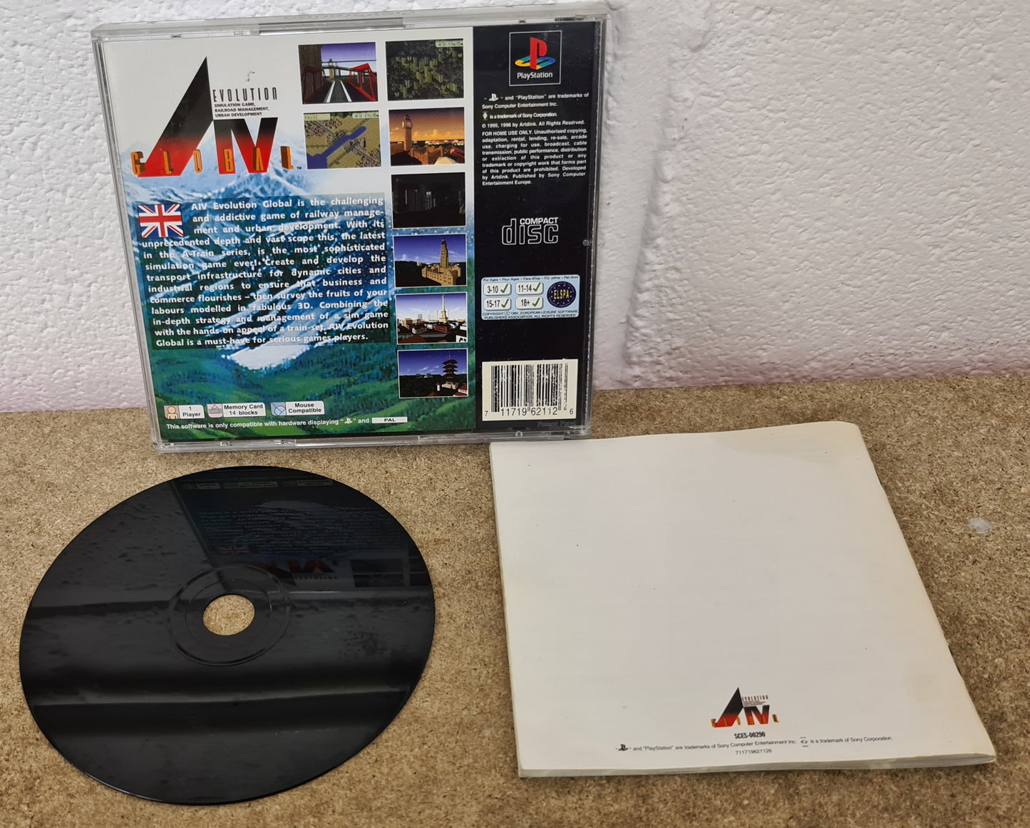 A.IV Evolution Global Sony Playstation 1 (PS1) RARE Game