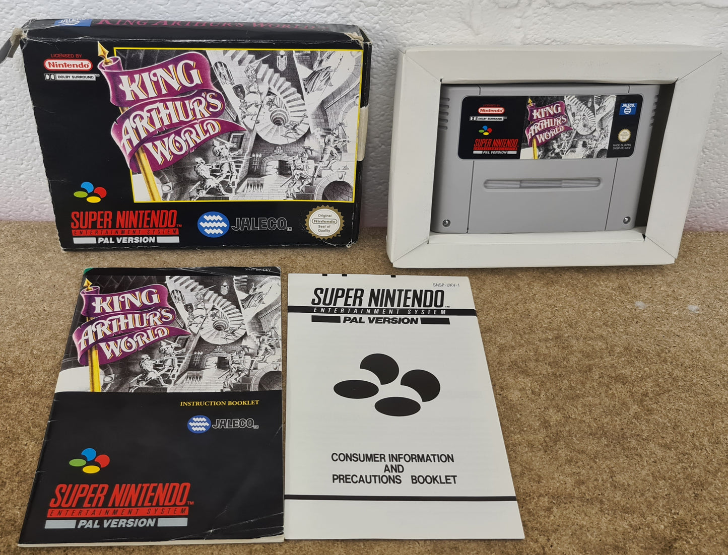 King Arthur's World Super Nintendo  Entertainment System (SNES) Game