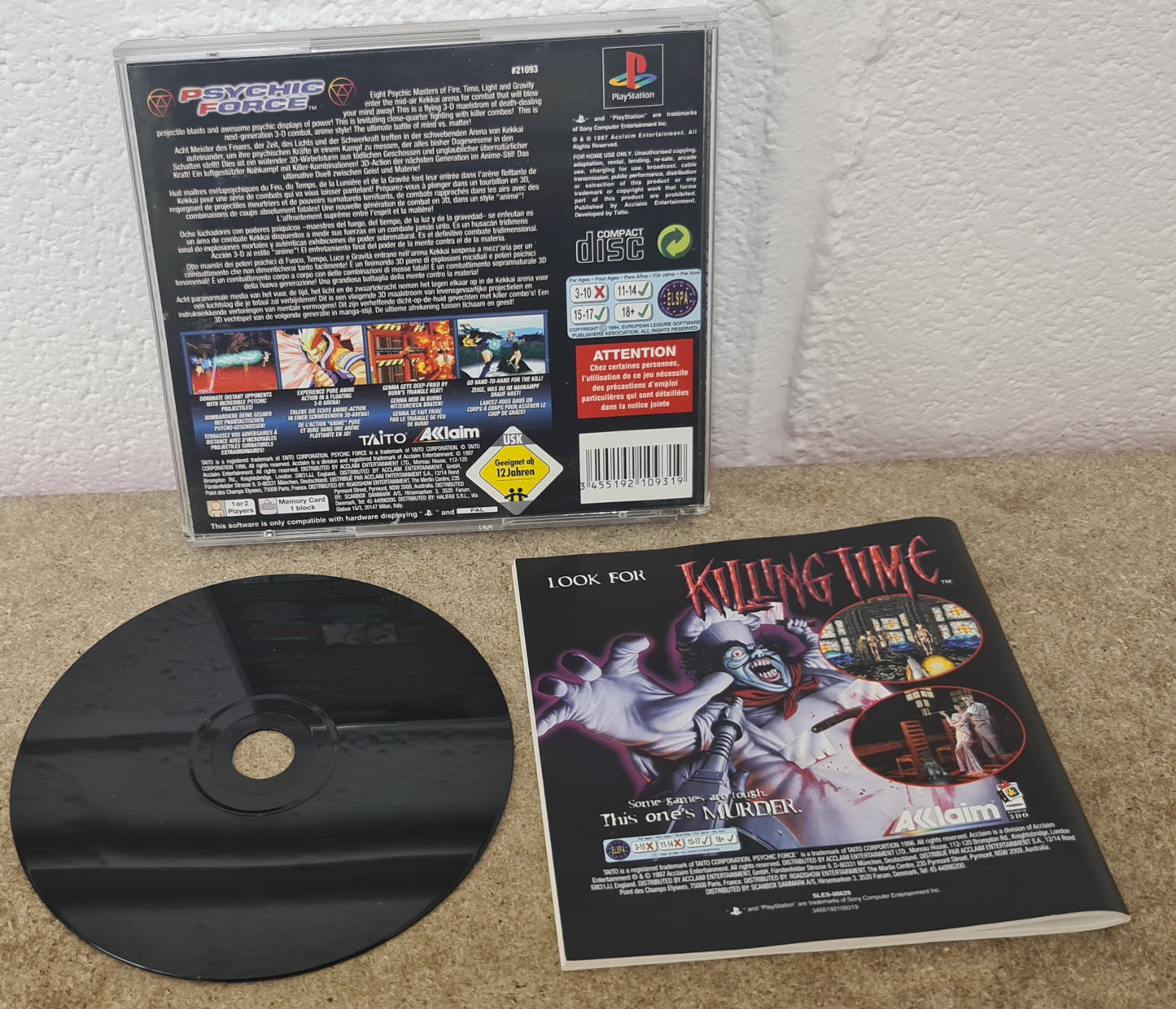 Psychic Force Sony Playstation 1 (PS1) Game