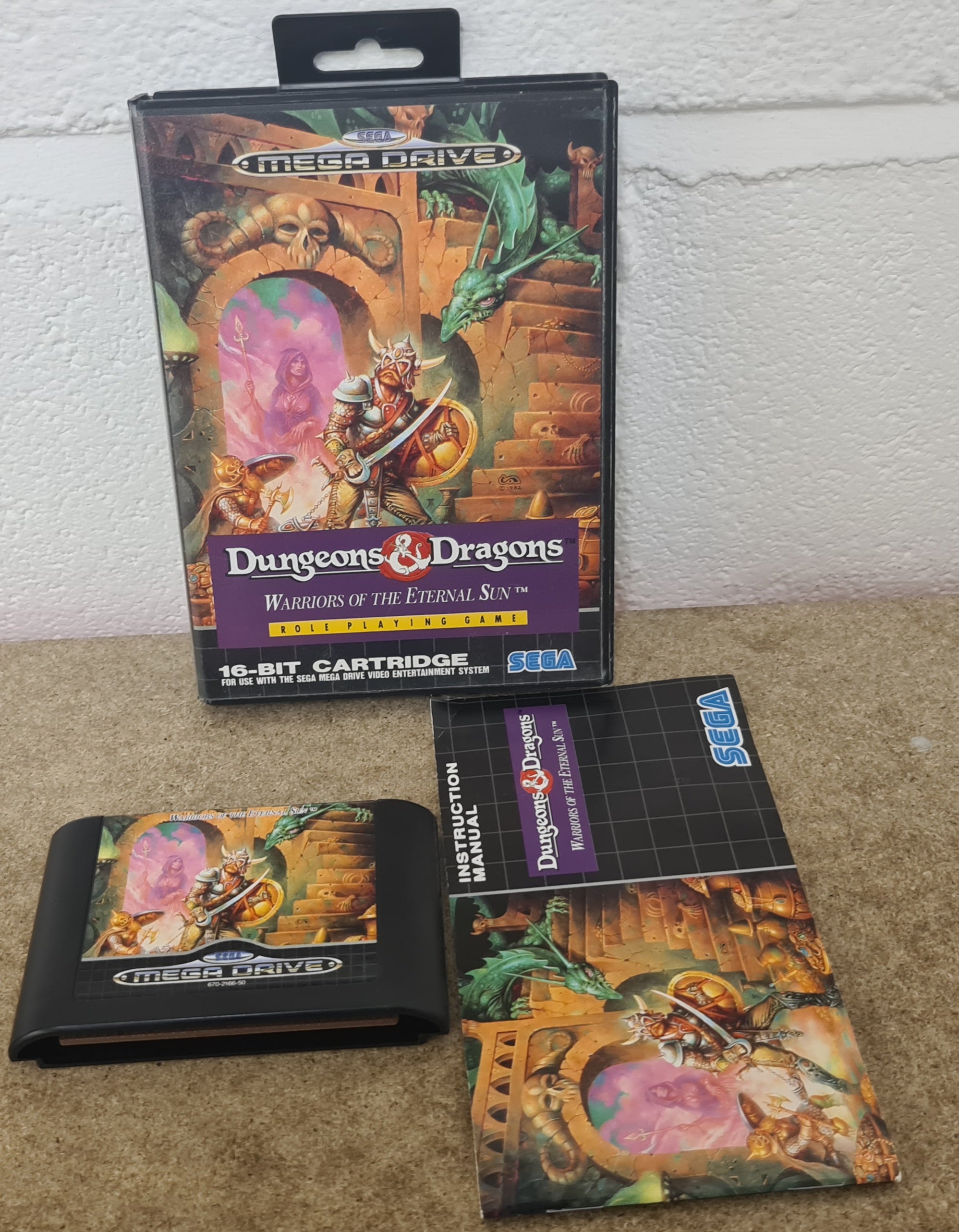 Dungeons & Dragons Warriors of the Eternal Sun Sega Mega Drive Game ...