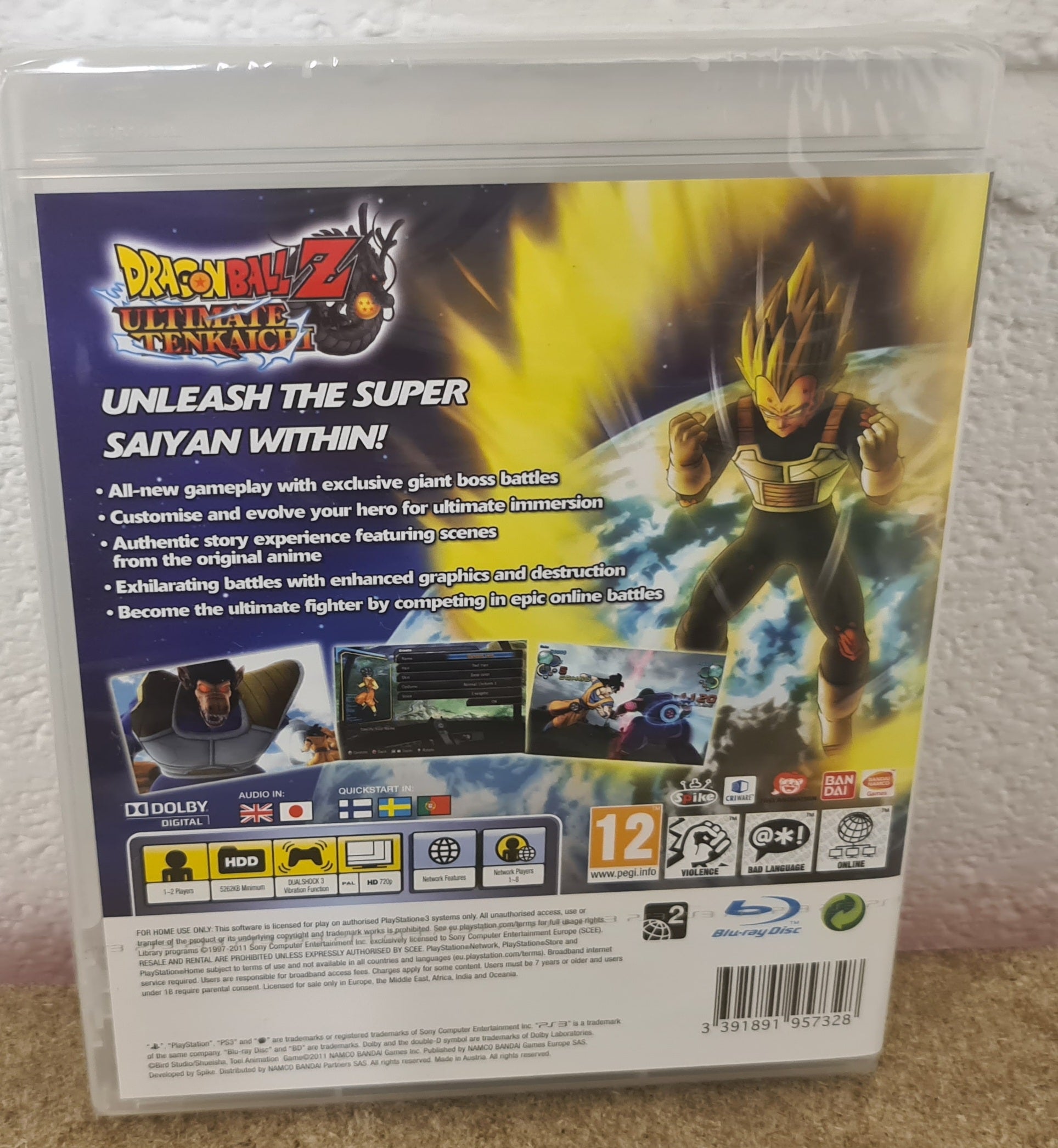 Dragon Ball Z Ultimate Tenkaichi - PS3 - Brand New | Factory Sealed