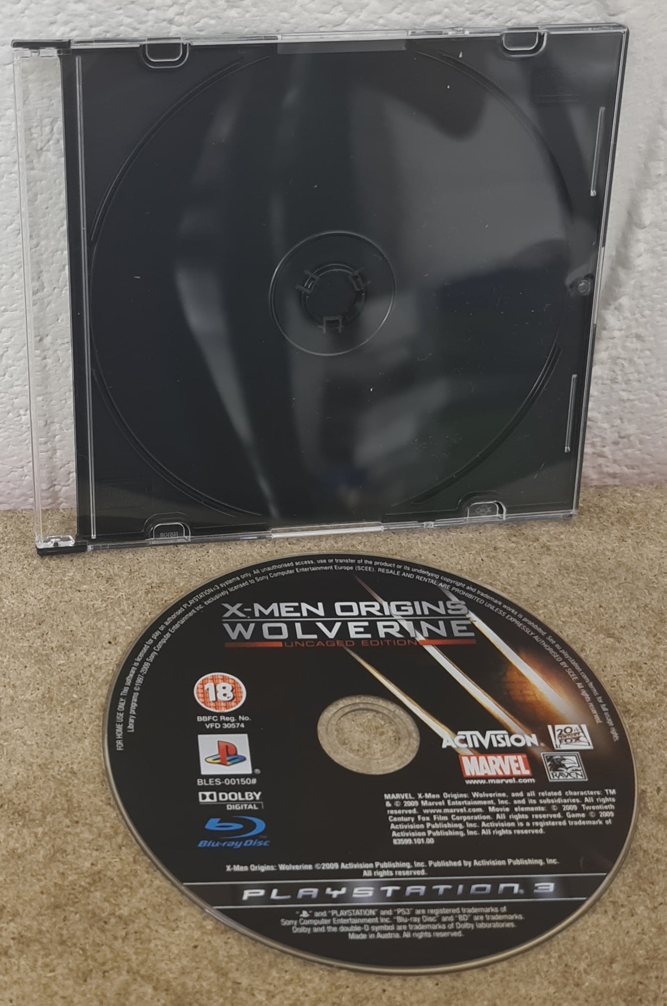 X-Men Origins Wolverine Uncaged Sony Playstation 3 (PS3) Game Disc Only