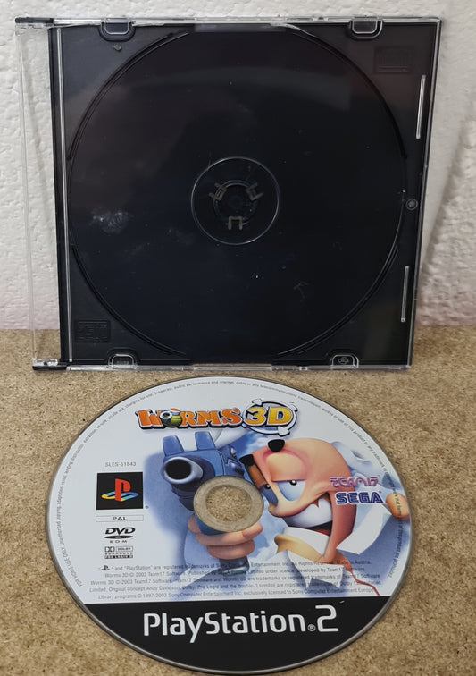 Worms 3D Sony Playstation 2 (PS2) Game Disc Only