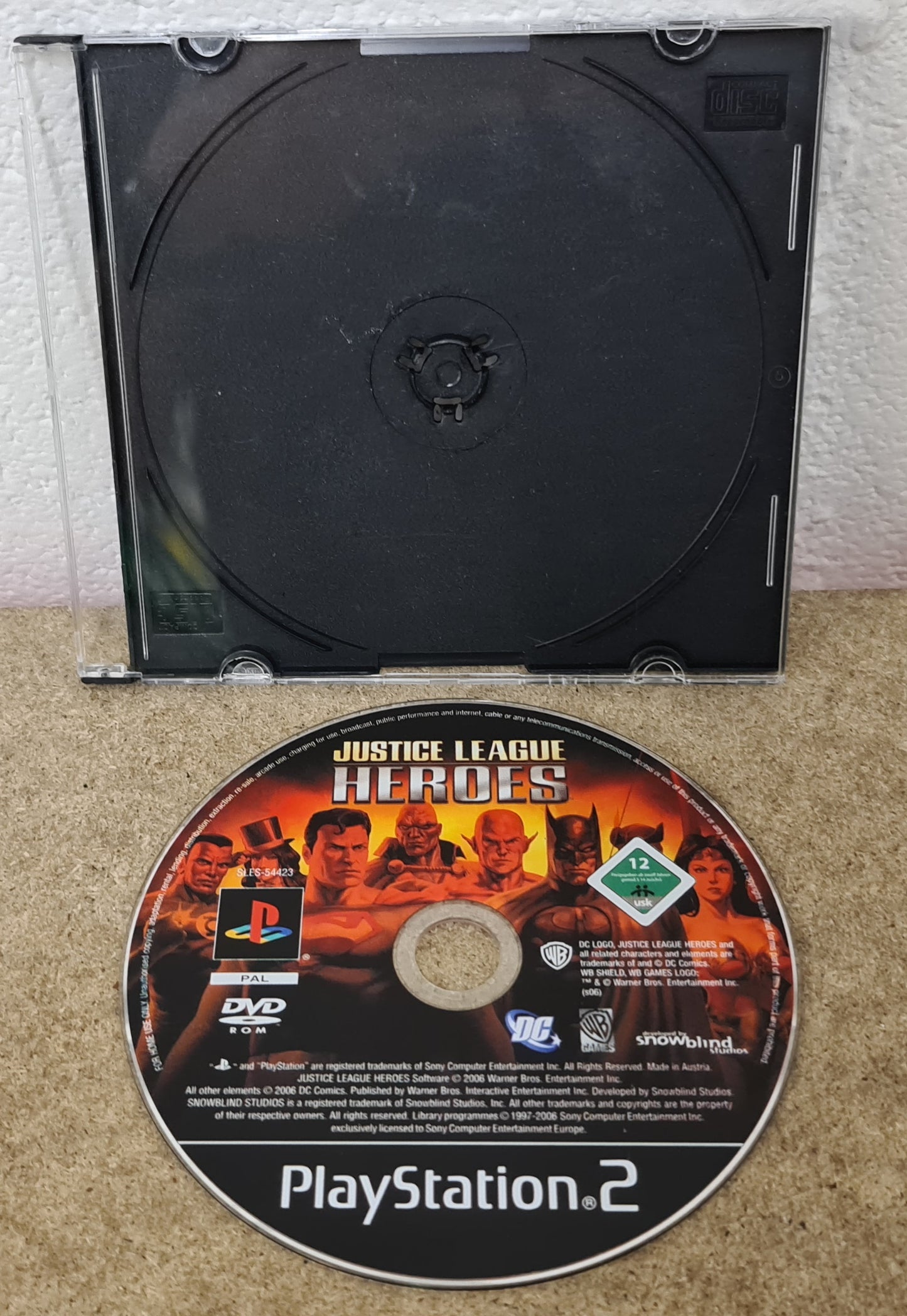 Justice League Heroes Sony Playstation 2 (PS2) Game Disc Only