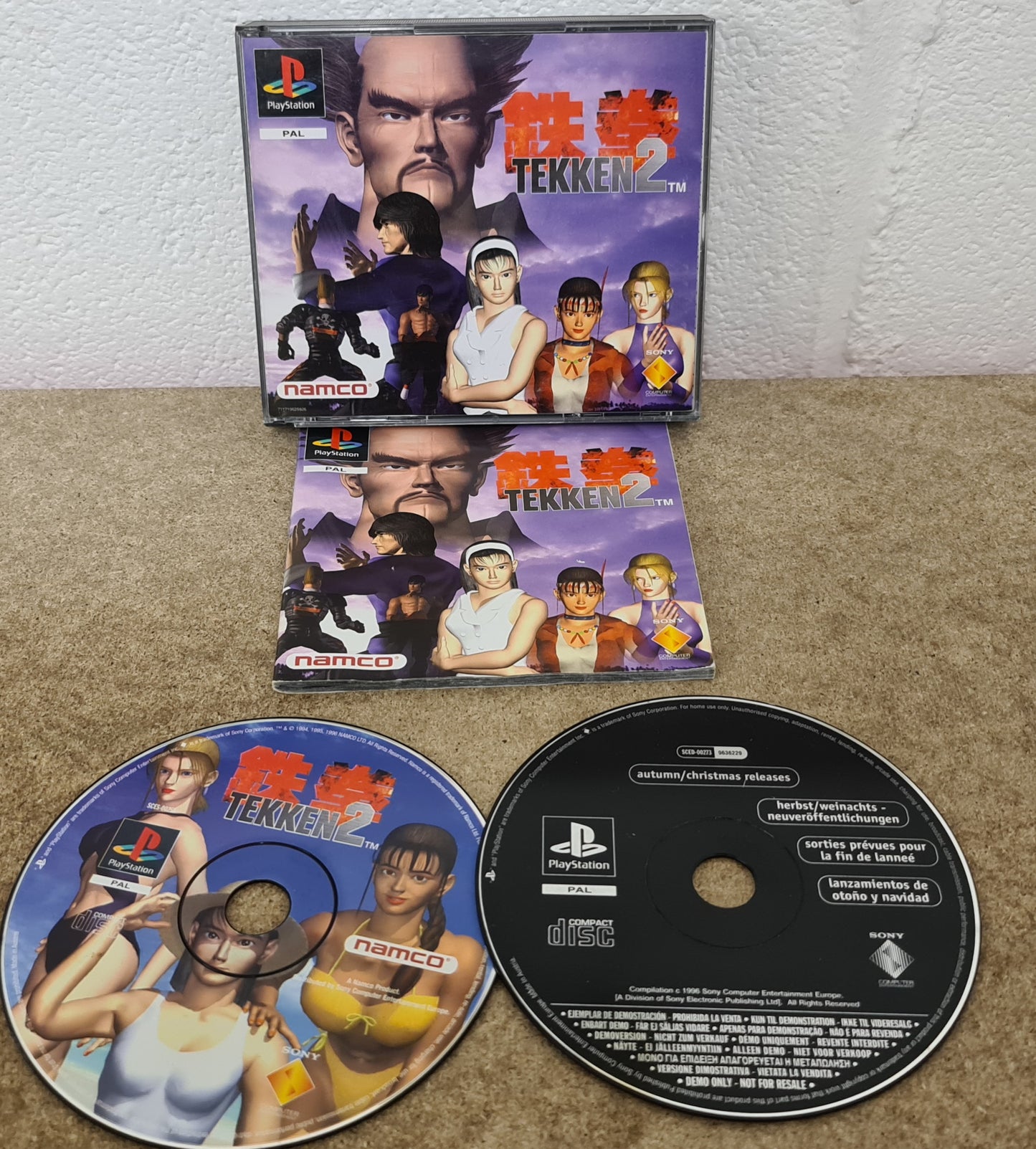Tekken 2 with Demo Big Box Sony Playstation 1 (PS1) Game