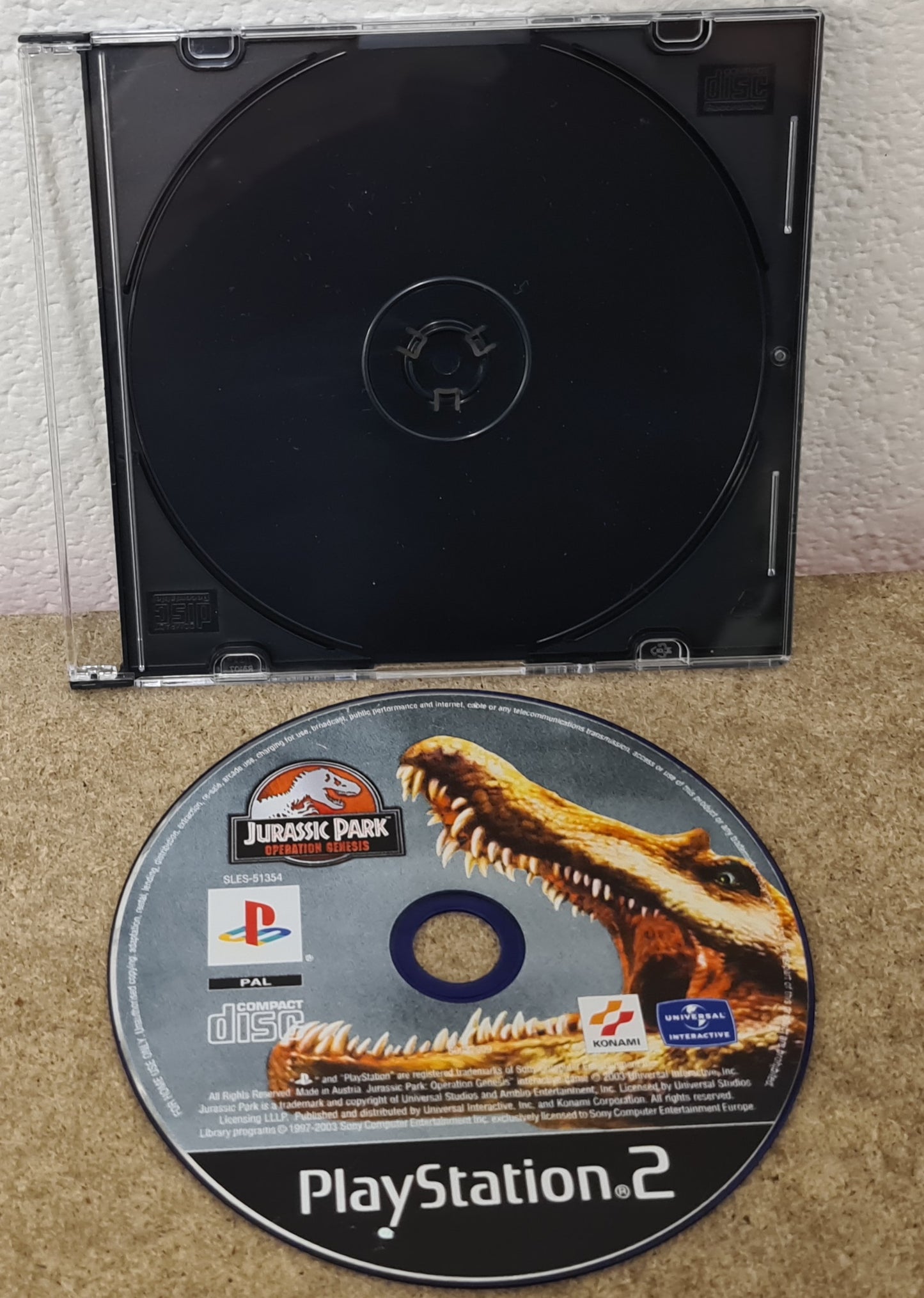 Jurassic Park Operation Genesis Sony Playstation 2 (PS2) Game Disc Only