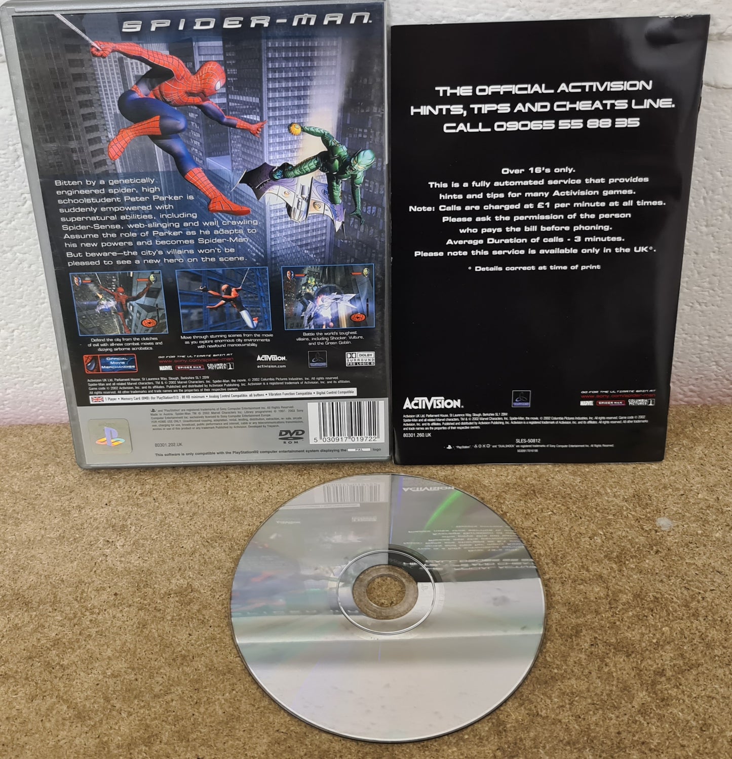 Spider-Man Platinum Sony Playstation 2 (PS2) Game