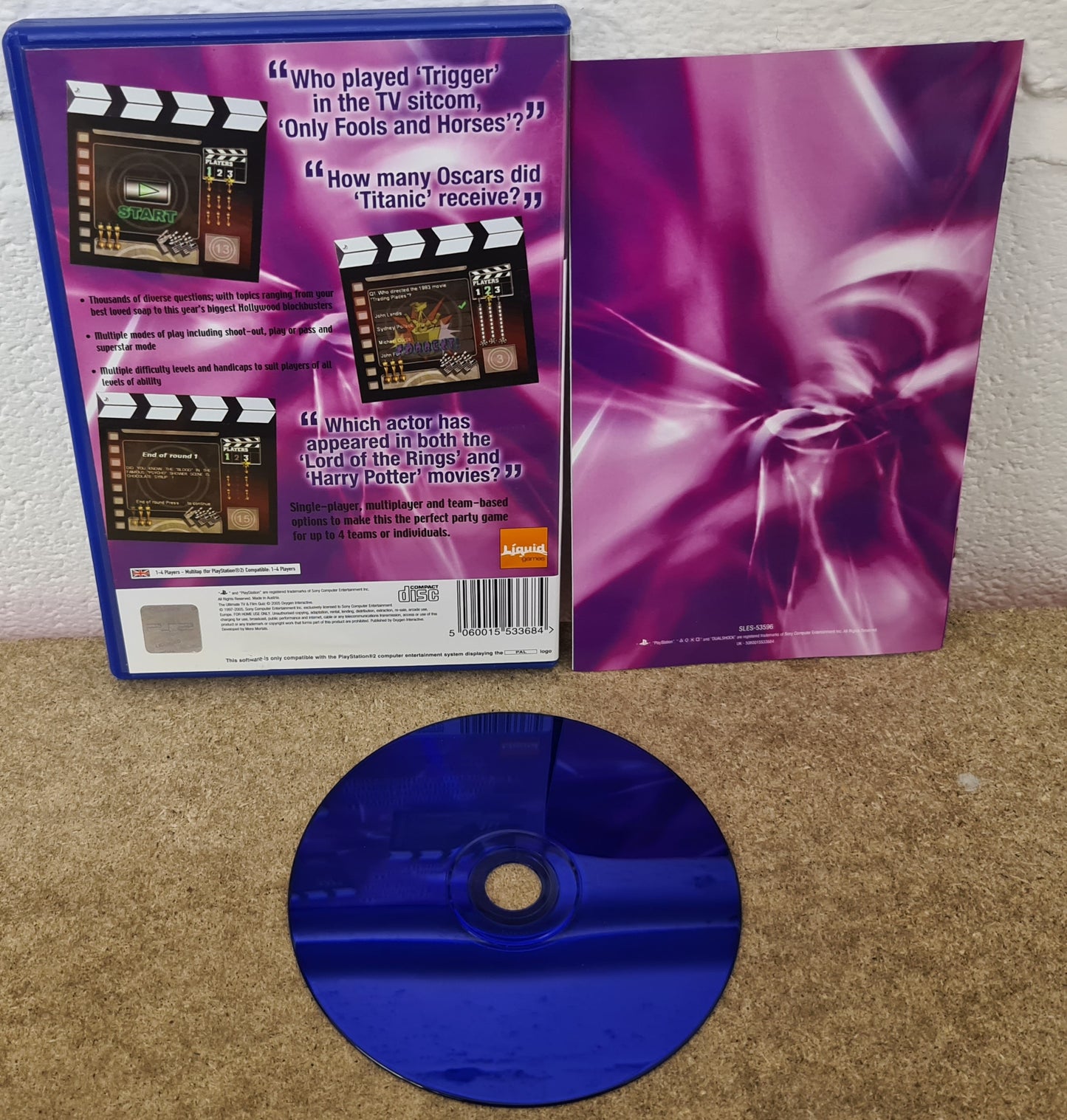 The Ultimate TV & Film Quiz Sony Playstation 2 (PS2) Game