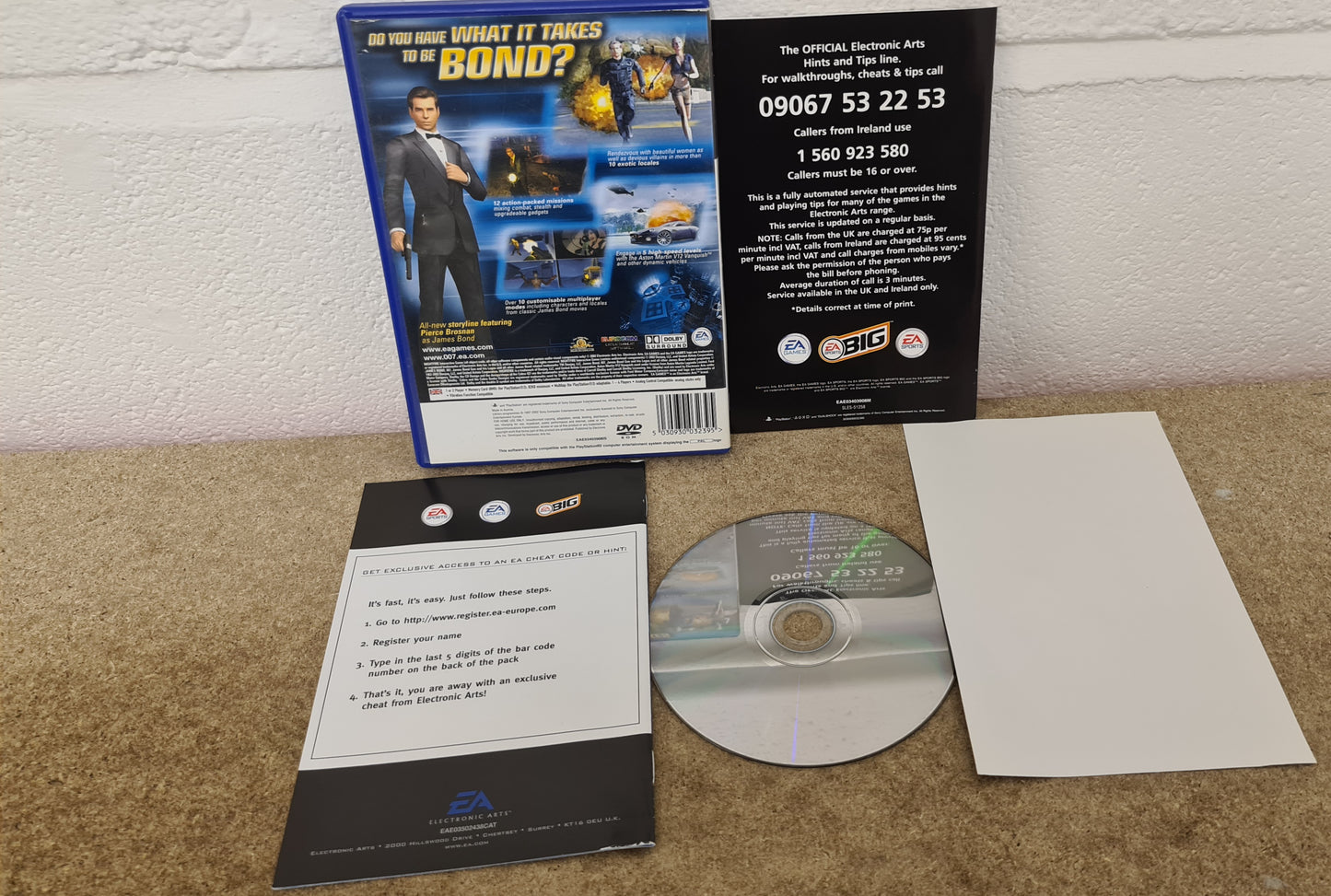 James Bond 007 Nightfire Sony Playstation 2 (PS2) Game