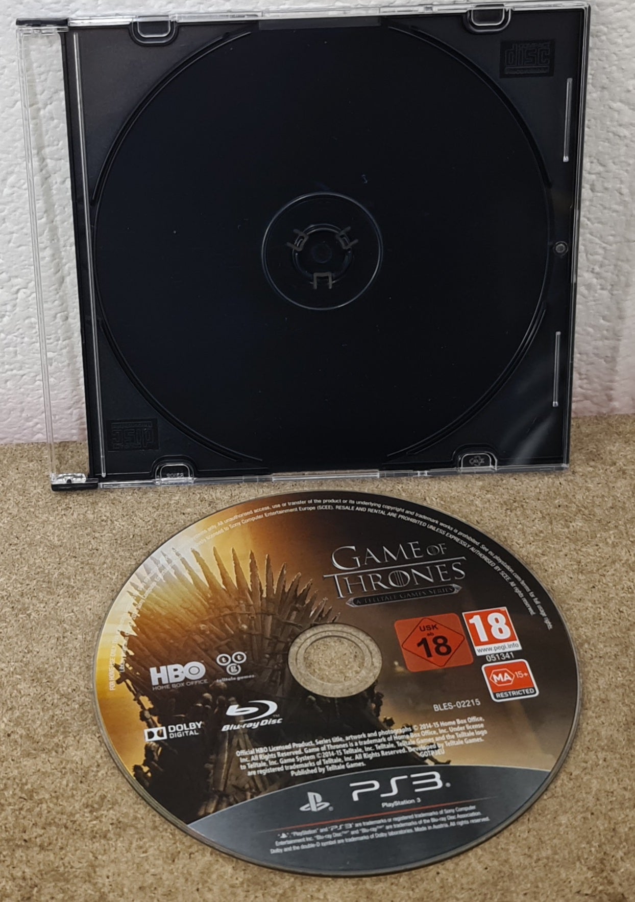 Game of Thrones a Telltale Series Sony Playstation 3 (PS3) Game Disc Only
