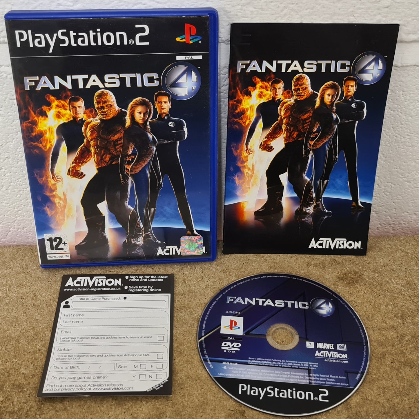 Fantastic Four Sony Playstation 2 (PS2) Game