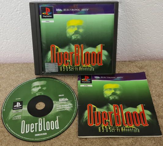 Overblood Sony Playstation 1 (PS1) RARE Game