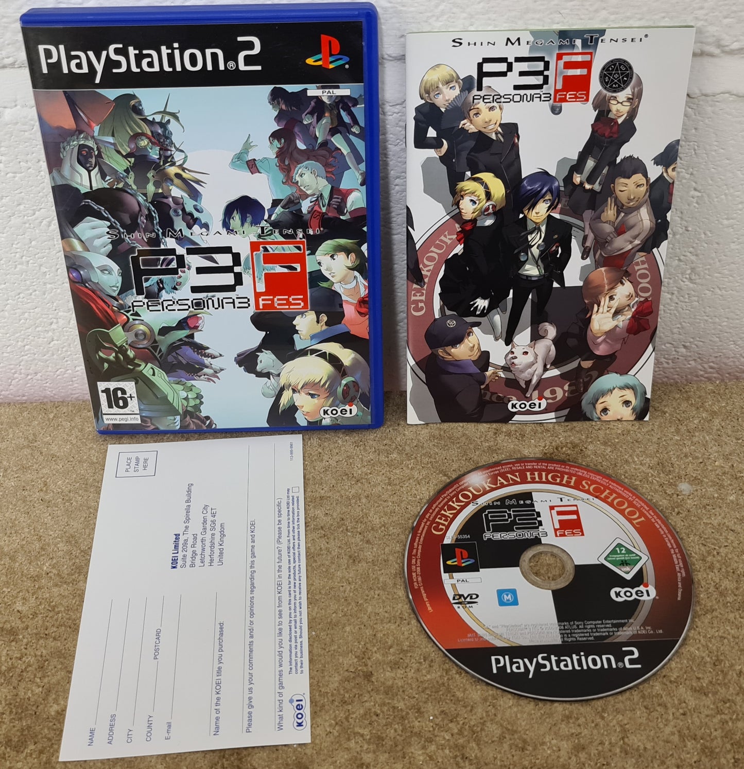 Persona 3 FES Sony Playstation 2 (PS2) Game