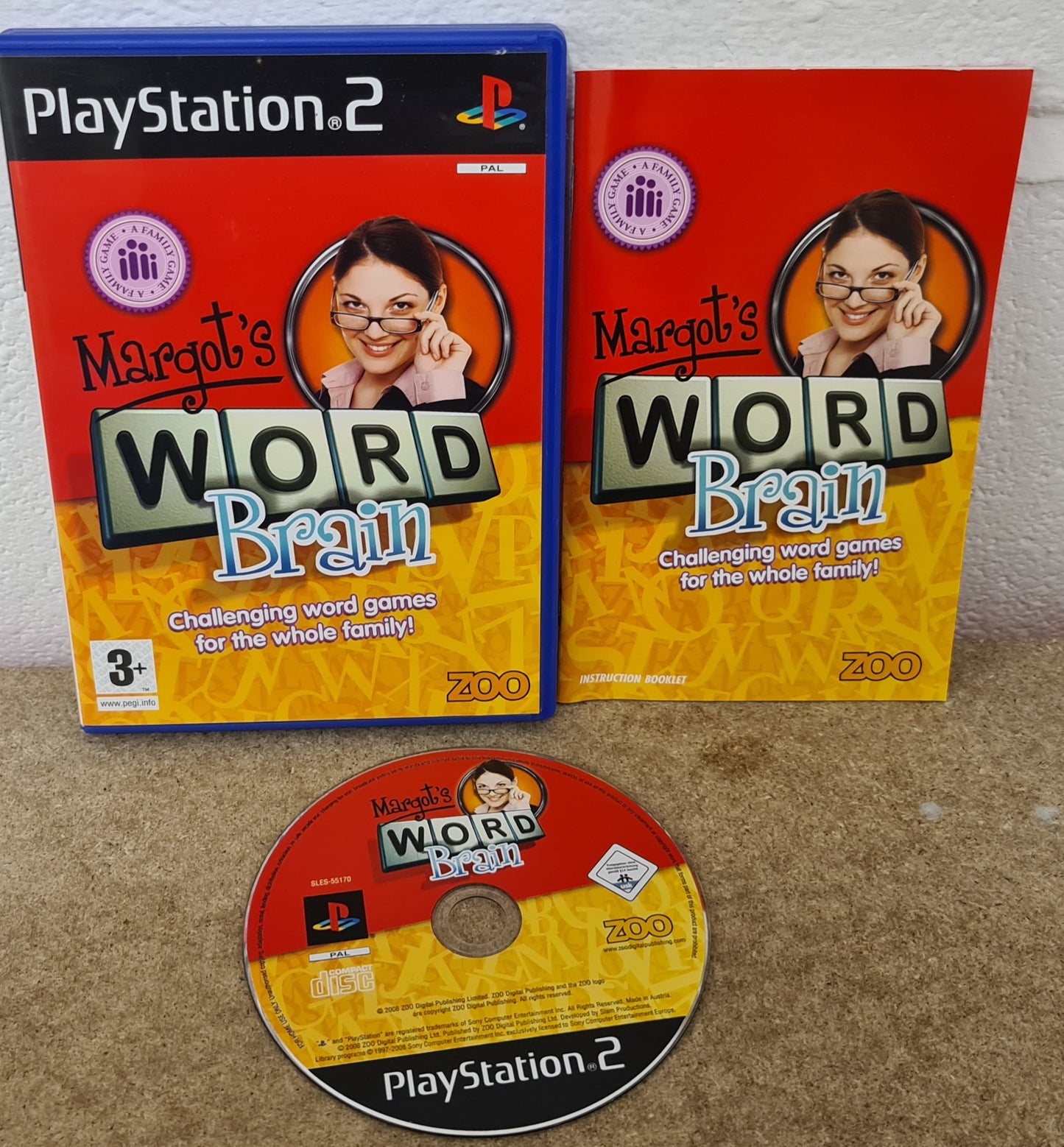 Margot's Word Brain Sony Playstation 2 (PS2) Game
