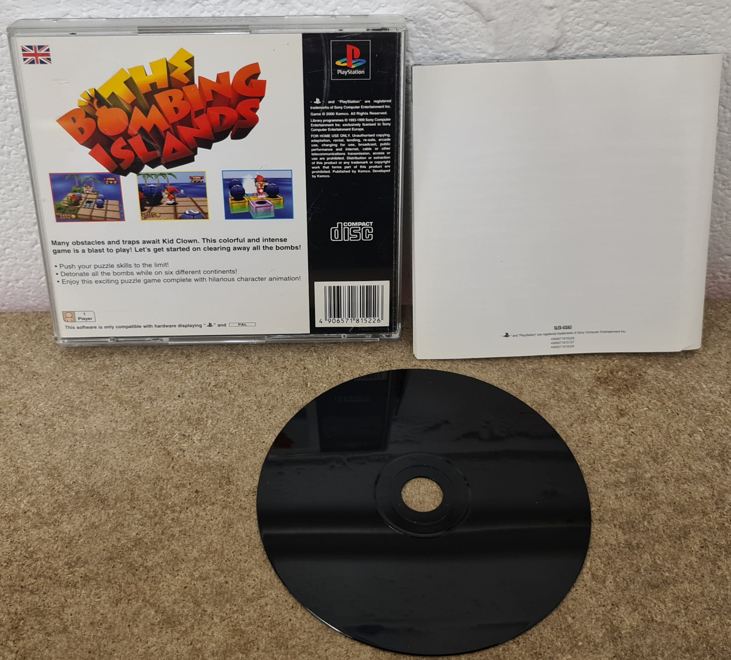 The Bombing Islands Sony Playstation 1 (PS1) Game