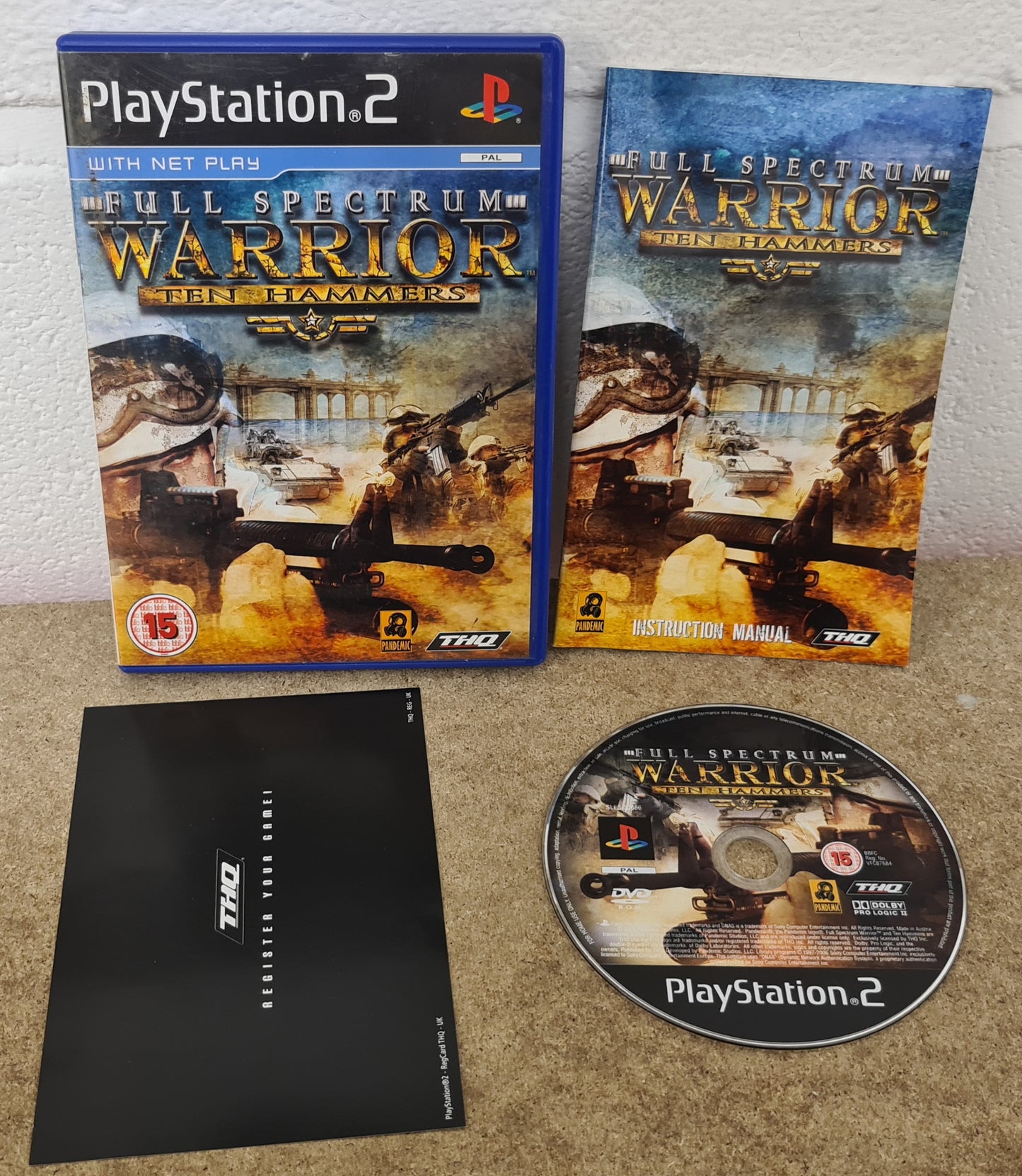 Full Spectrum Warrior Ten Hammers Sony Playstation 2 (PS2) Game