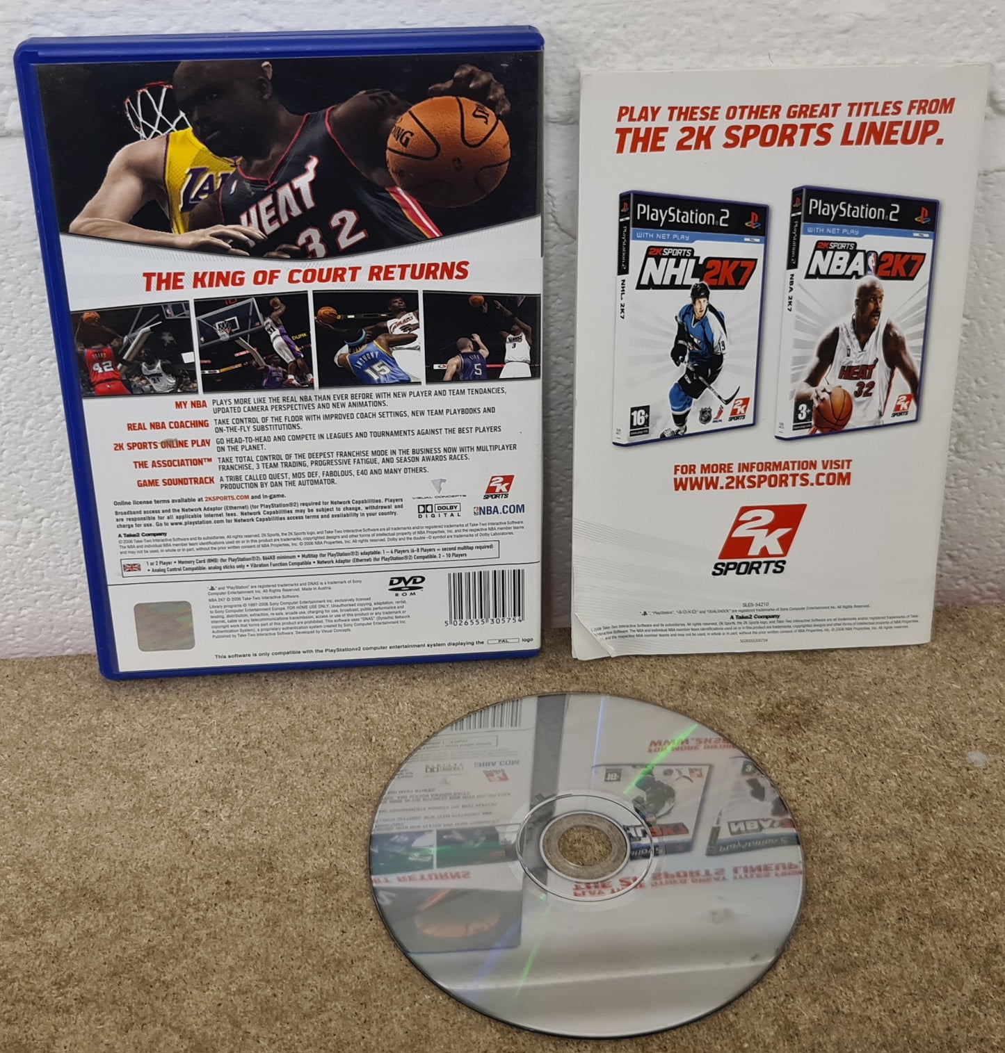 NBA 2K7 Sony Playstation 2 (PS2) Game