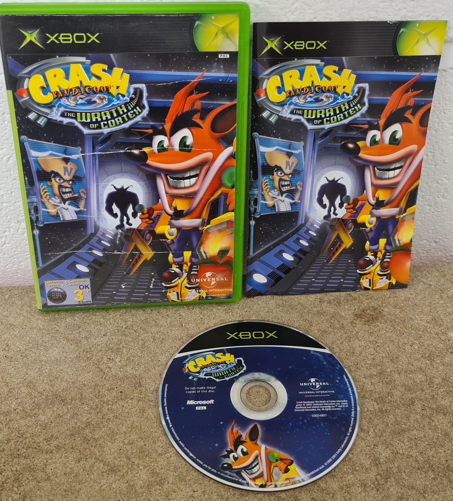 Crash Bandicoot the Wrath of Cortex Black Label Microsoft Xbox Game