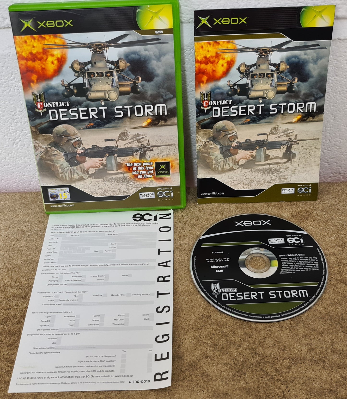 Conflict Desert Storm Black Label Microsoft Xbox Game
