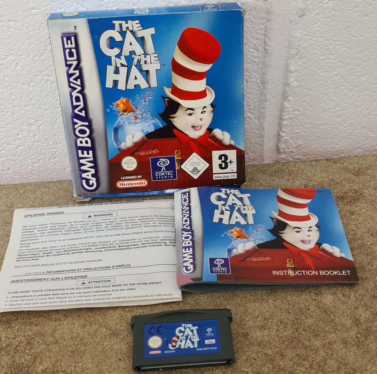 Cat in the Hat Nintendo Game Boy Advance Game