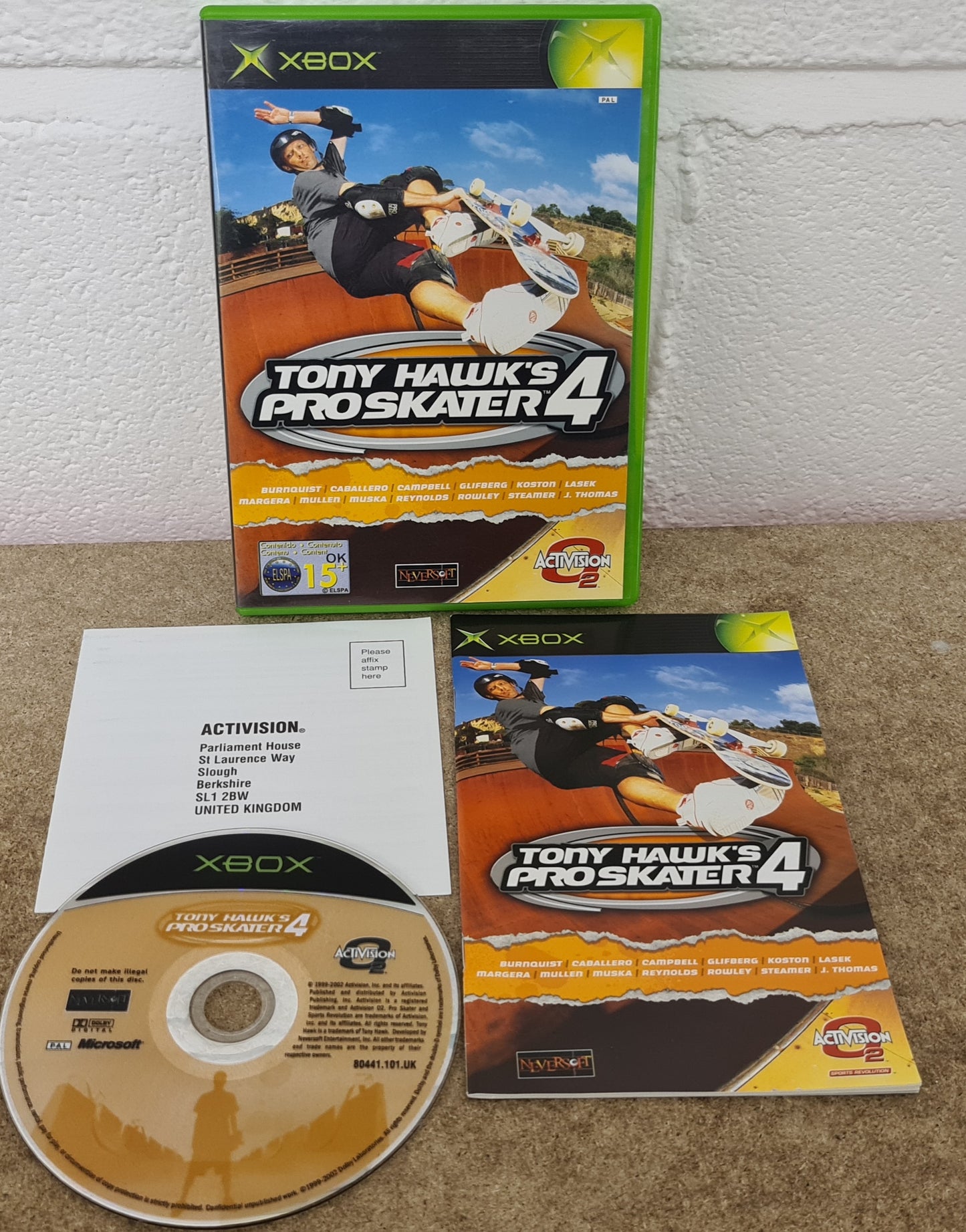 Tony Hawk's Pro Skater 4 Microsoft Xbox Game
