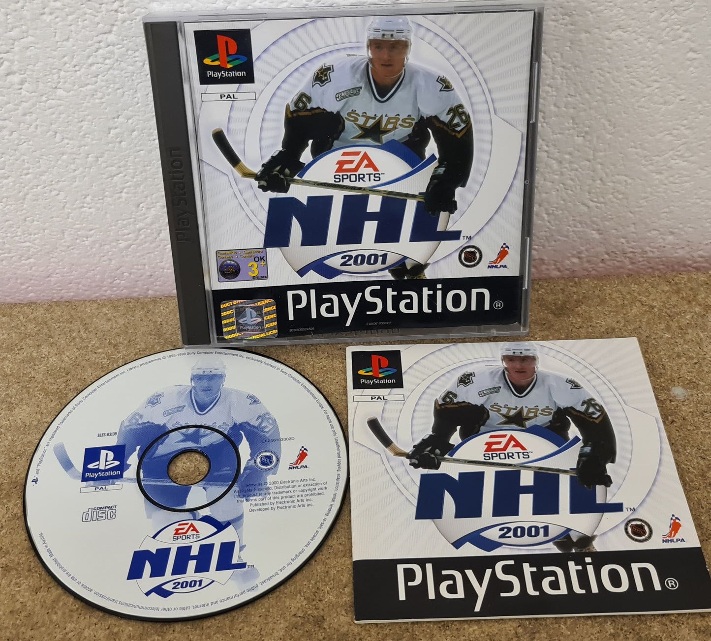 NHL 2001 Sony Playstation 1 (PS1) Game