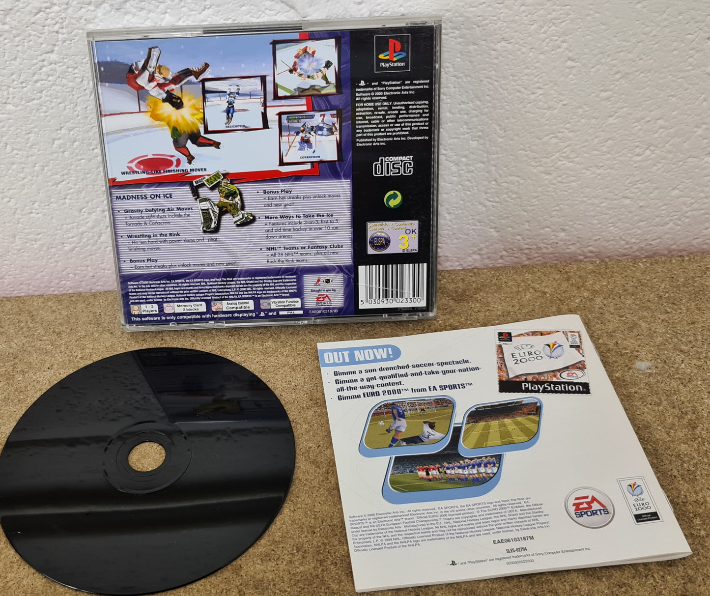 NHL Rock the Rink Sony Playstation 1 (PS1) Game