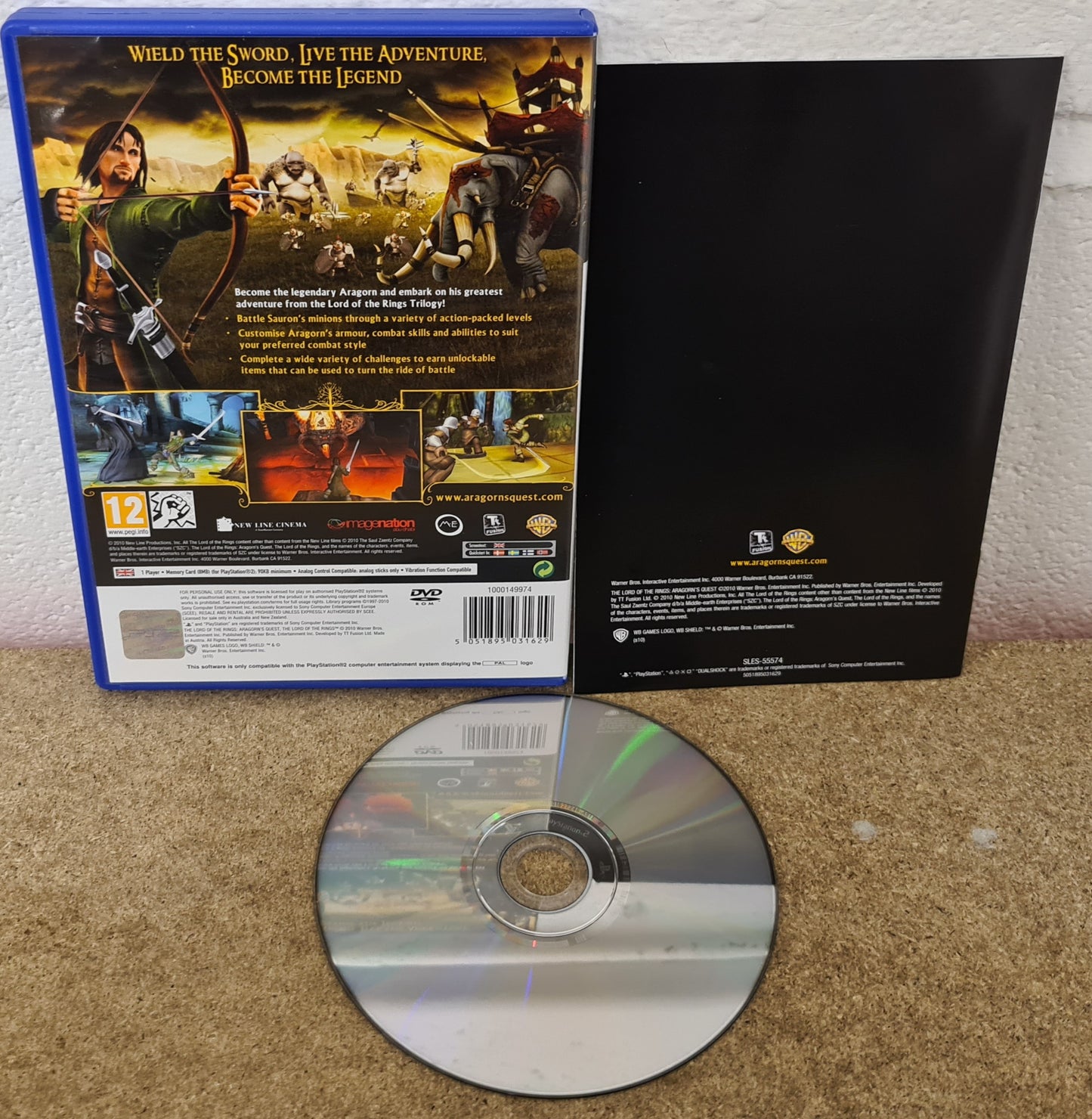 Lord of the Rings Aragorn's Quest Sony Playstation 2 (PS2) Game – Retro ...