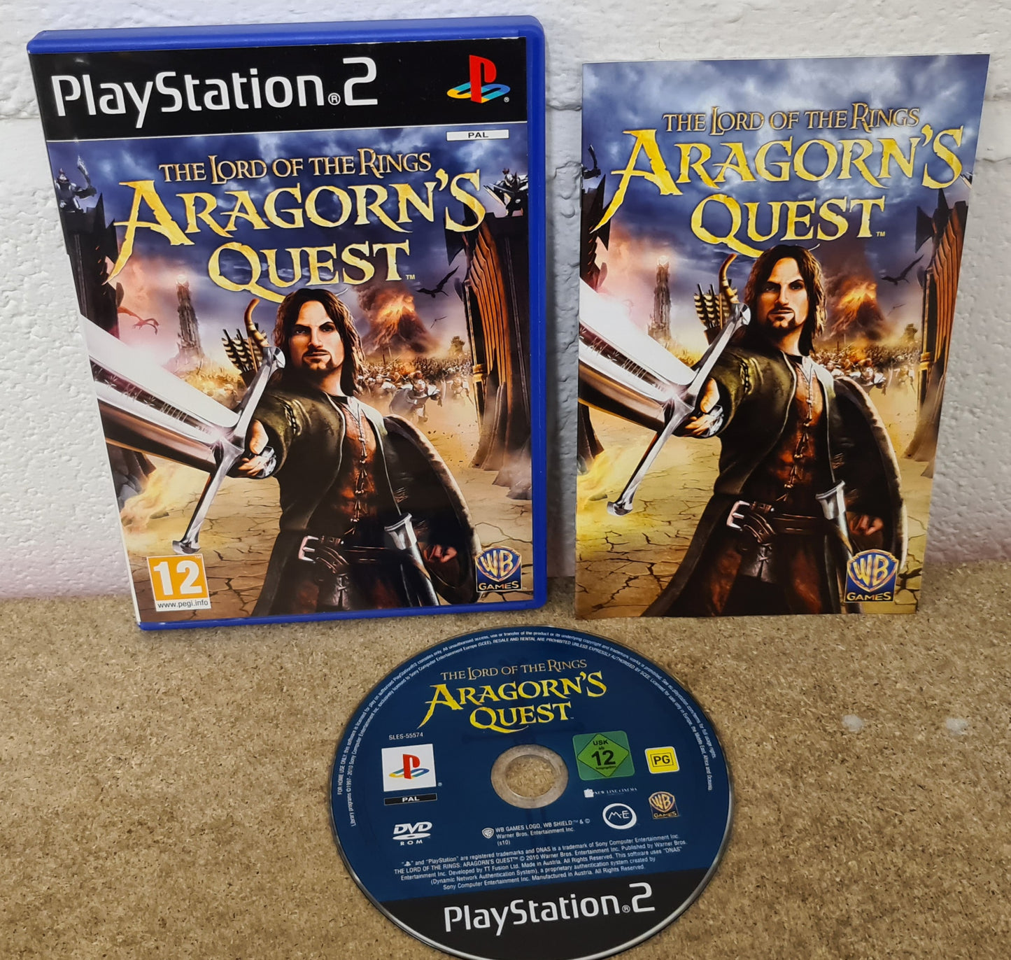 Lord of the Rings Aragorn's Quest Sony Playstation 2 (PS2) Game