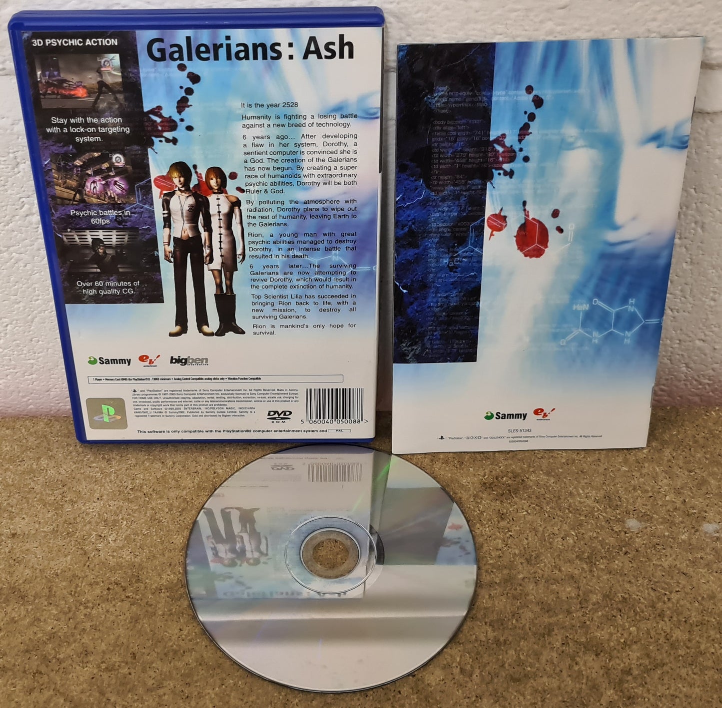 Galerians: Ash Sony Playstation 2 (PS2) Game