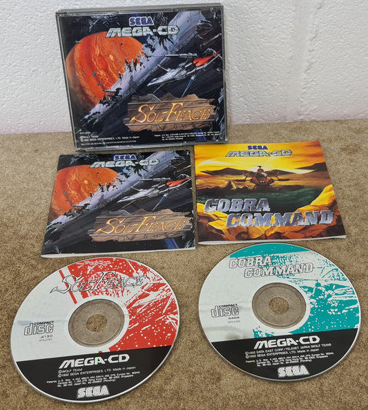 Sol-Feace & Cobra Command Sega Mega CD 2 Game pack
