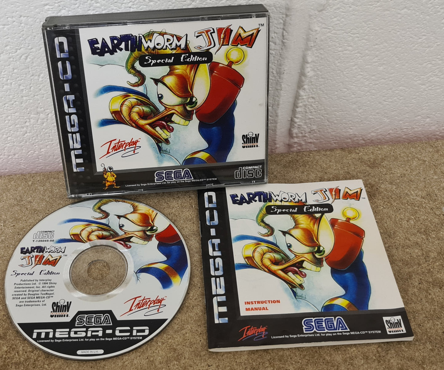 Earthworm Jim Special Edition Sega Mega CD Game