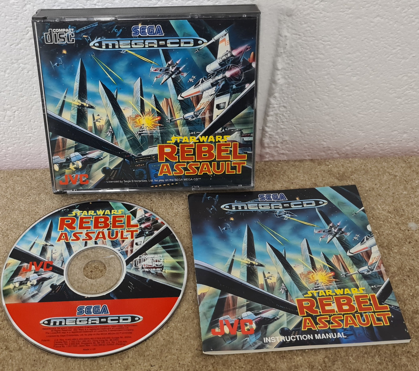 Star Wars Rebel Assault Sega Mega CD Game