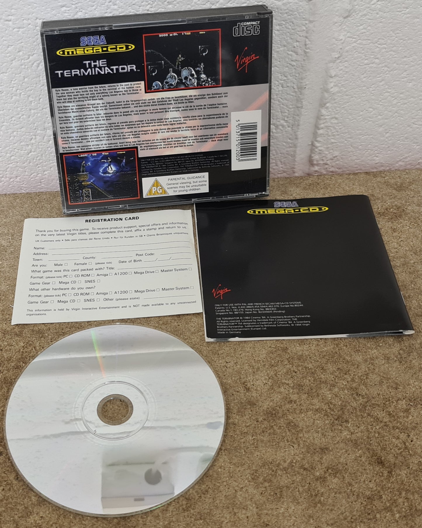 The Terminator Sega Mega CD Ultra RARE Game