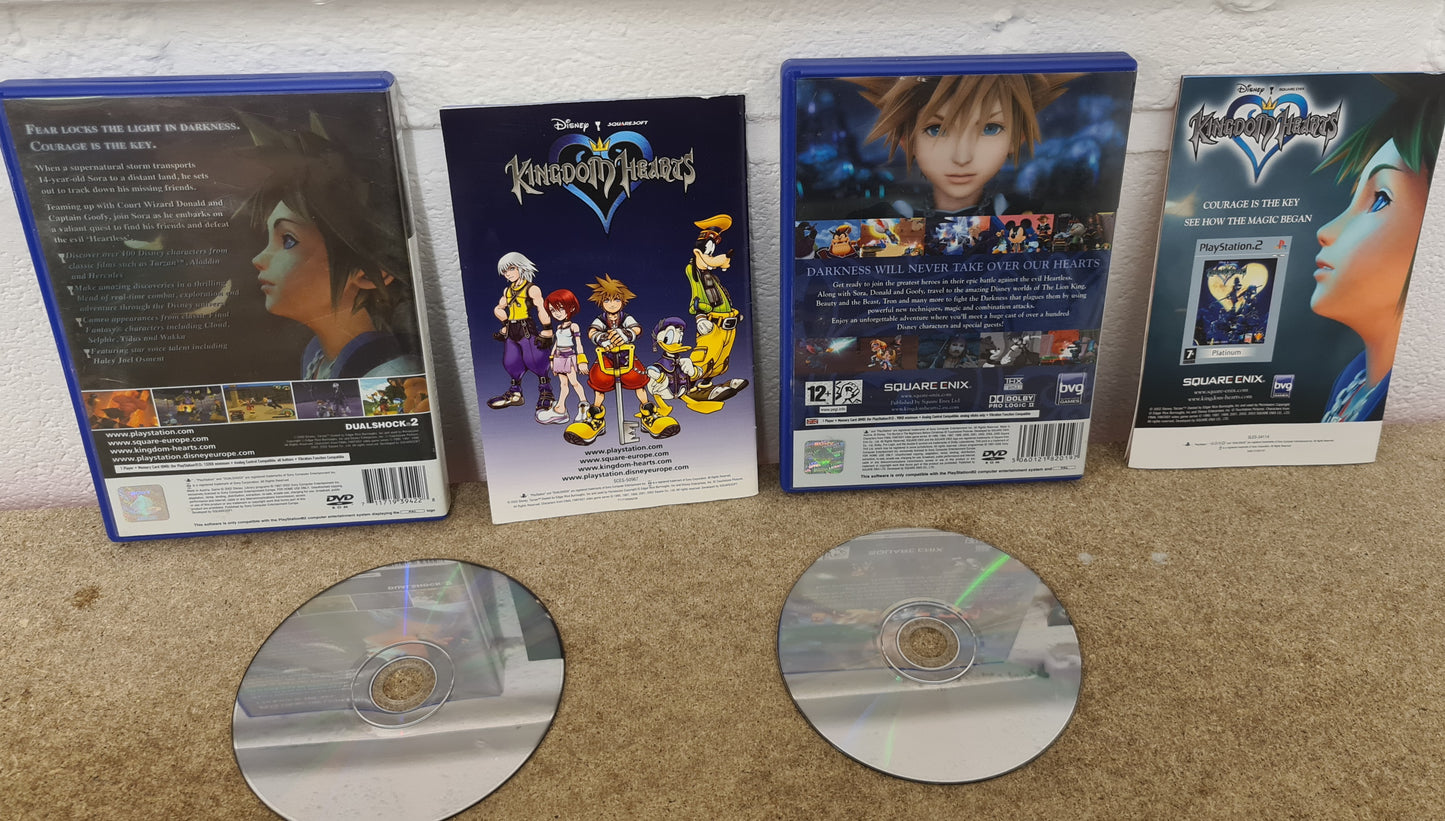 Kingdom Hearts 1 & 2 Sony Playstation 2 (PS2) Game Bundle