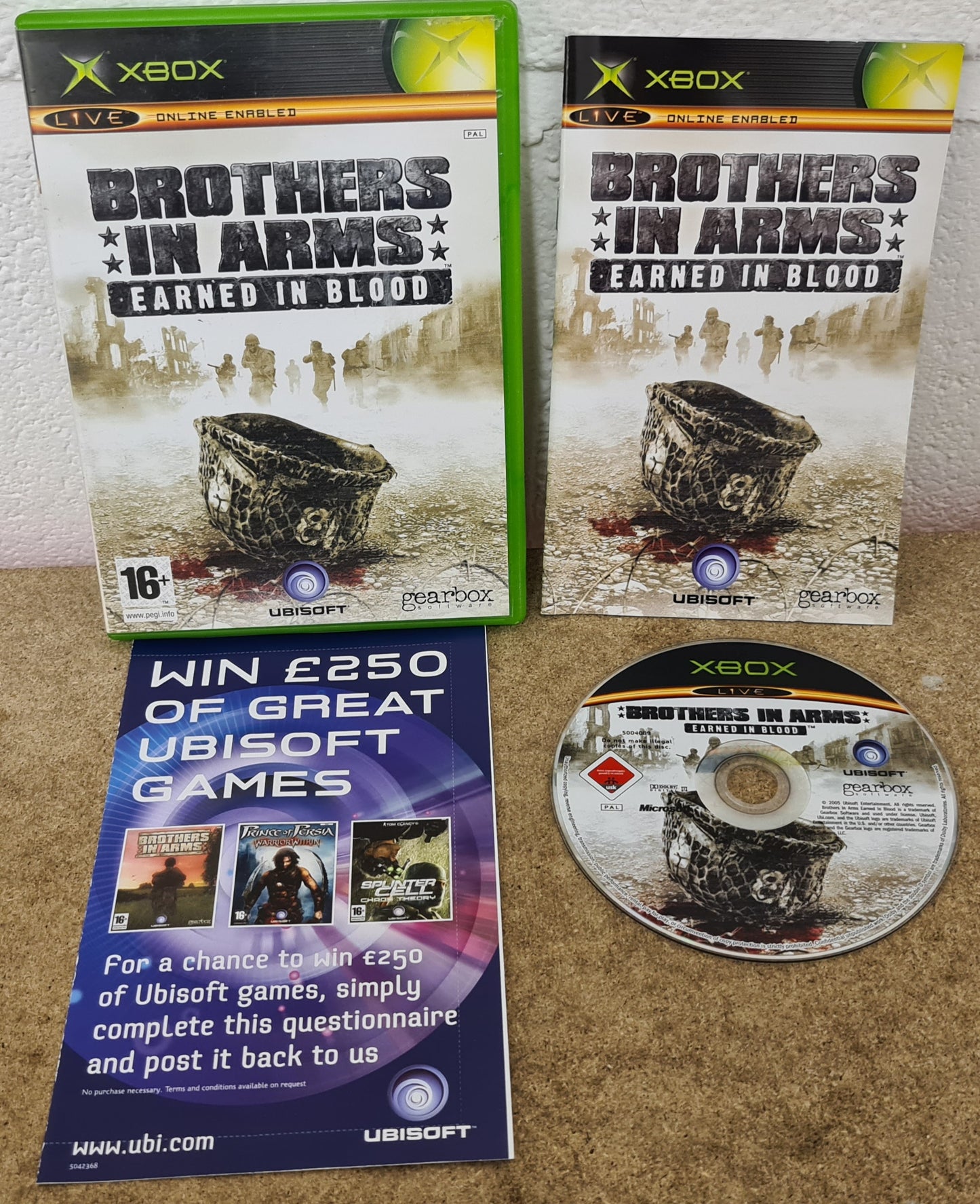 Brothers in Arms Earned in Blood Microsoft Xbox Game