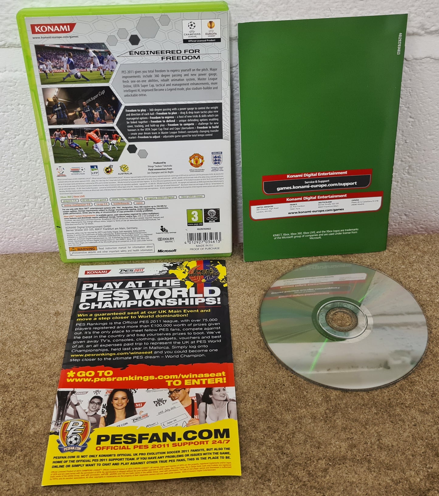 PES Pro Evolution Soccer 2011 Microsoft Xbox 360 Game