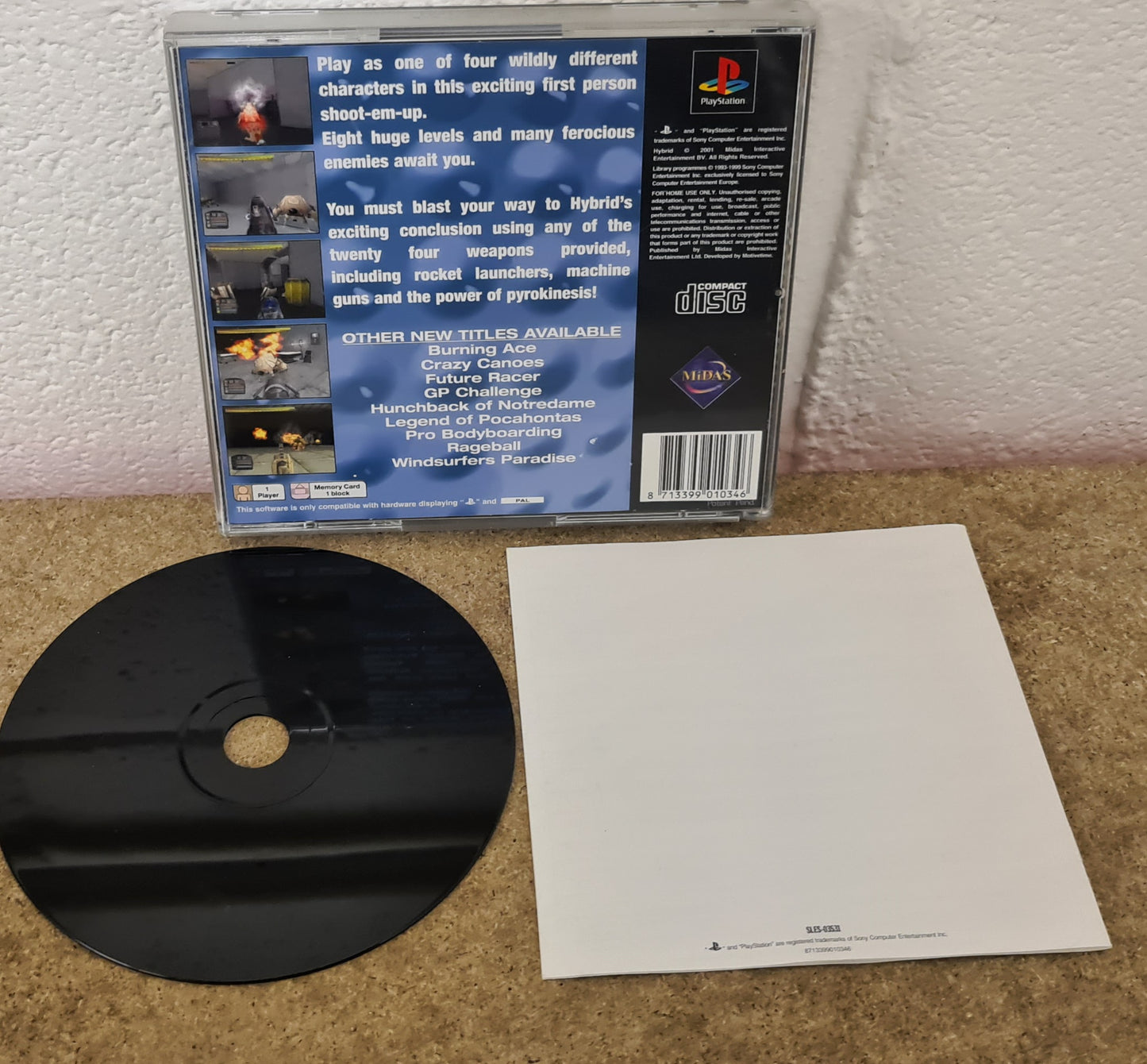 Hybrid Sony Playstation 1 (PS1) Game