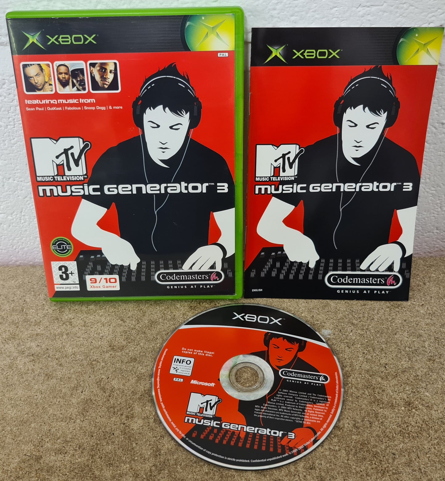 MTV Music Generator 3 Microsoft Xbox Game