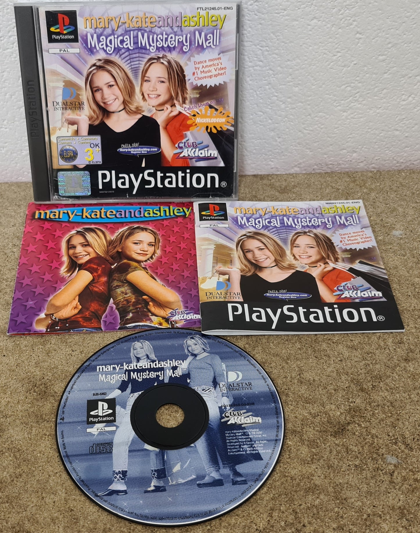 Mary-Kate & Ashley Magical Mystery Mall Sony Playstation 1 (PS1) Game