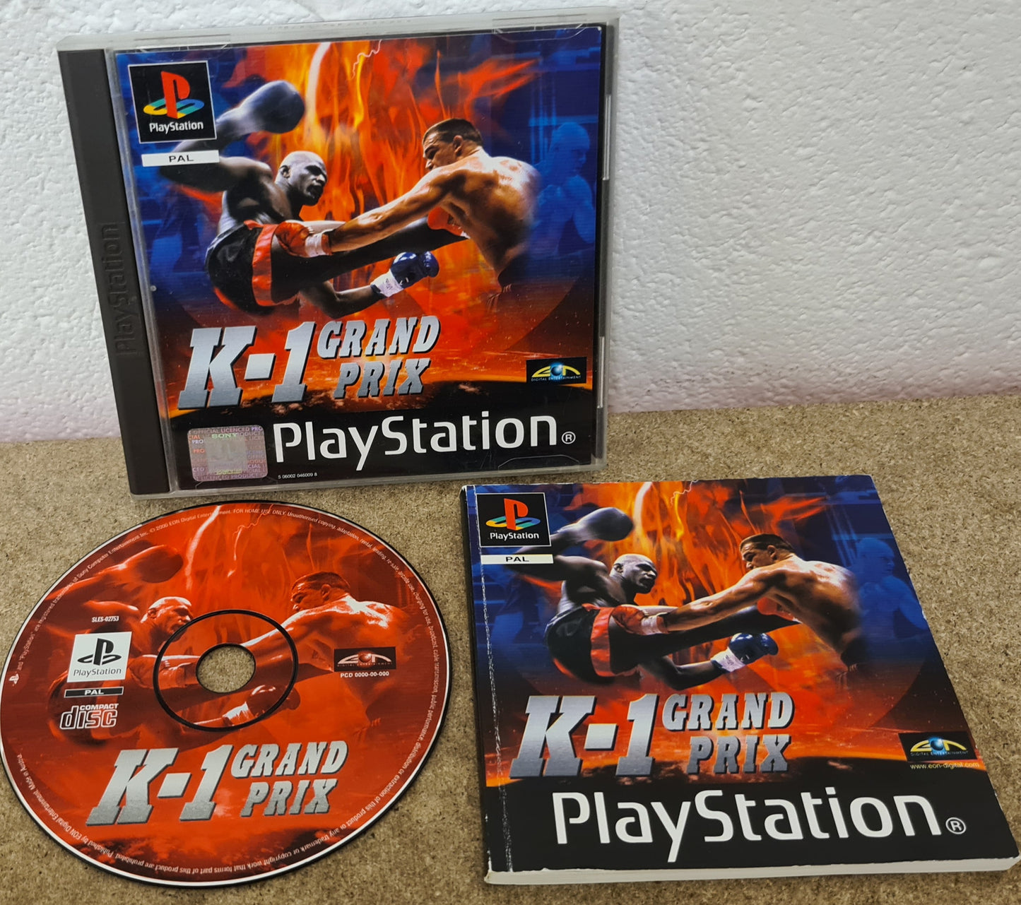 K-1 Grand Prix Sony Playstation 1 (PS1) Game