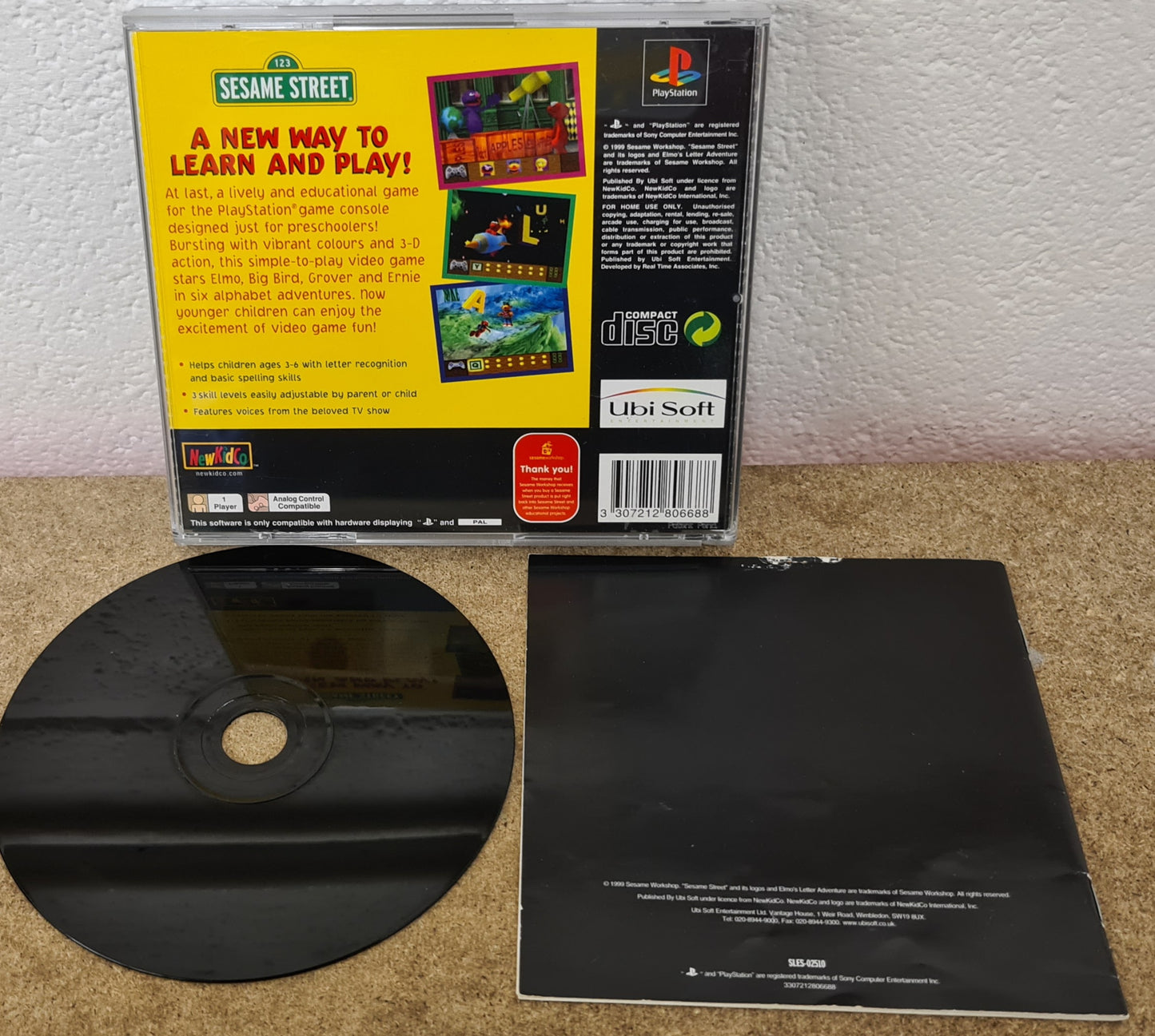 Elmo's Letter Adventure Sony Playstation 1 (PS1) Game