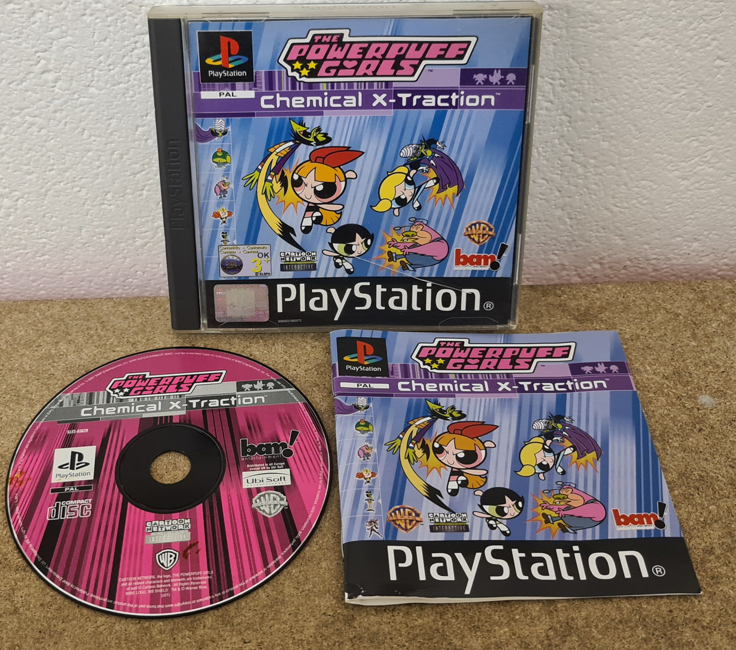 Powerpuff Girls - Chemical X-Traction Sony Playstation 1 (PS1) Game