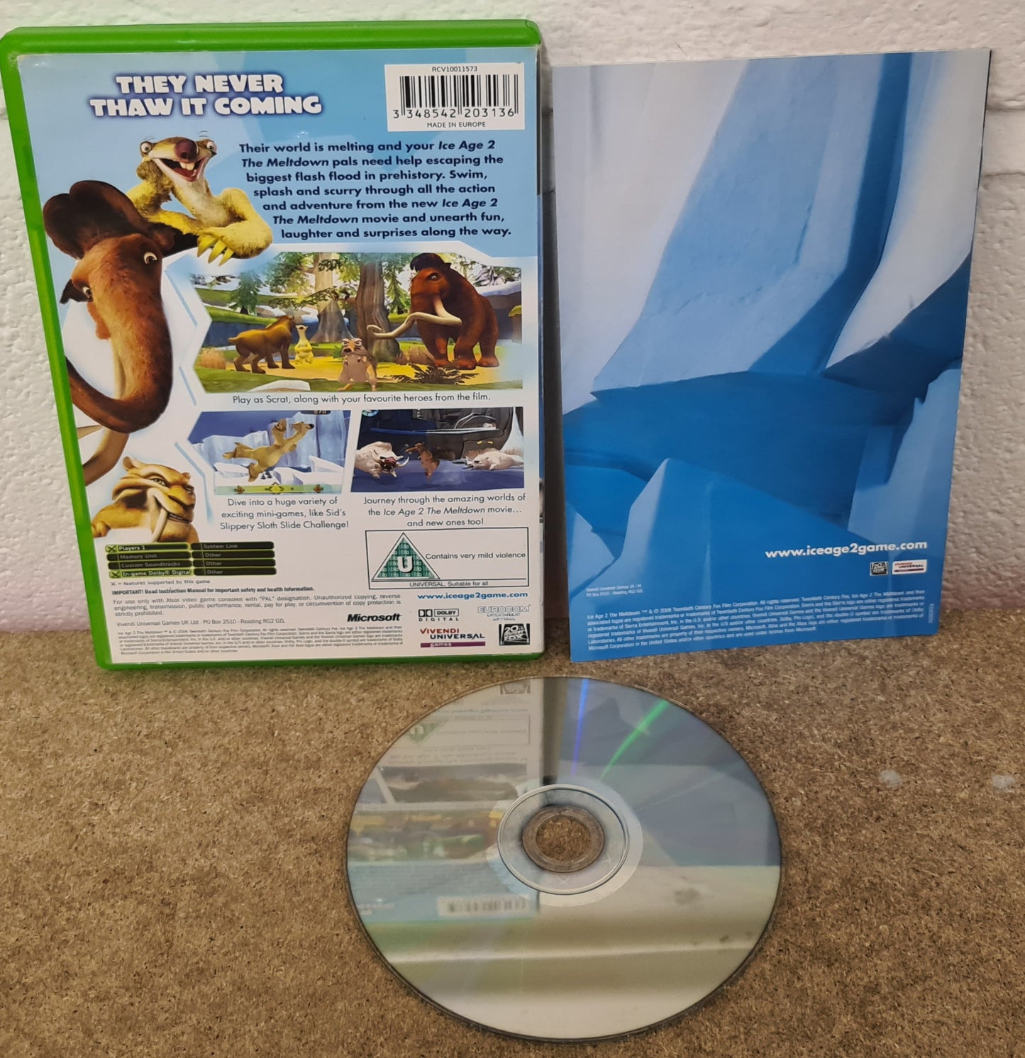 Ice Age 2 the Meltdown Microsoft Xbox Game