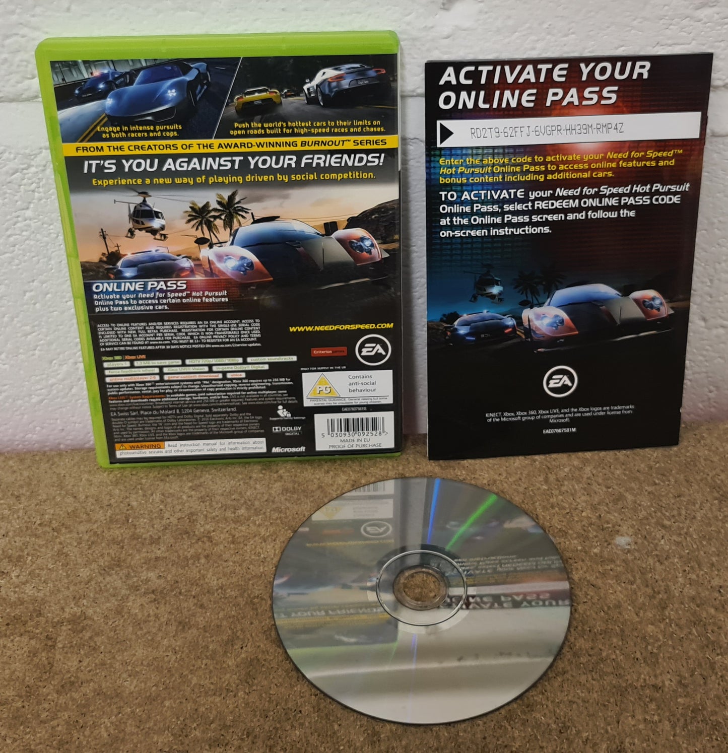 Need for Speed Hot Pursuit Microsoft Xbox 360 Game