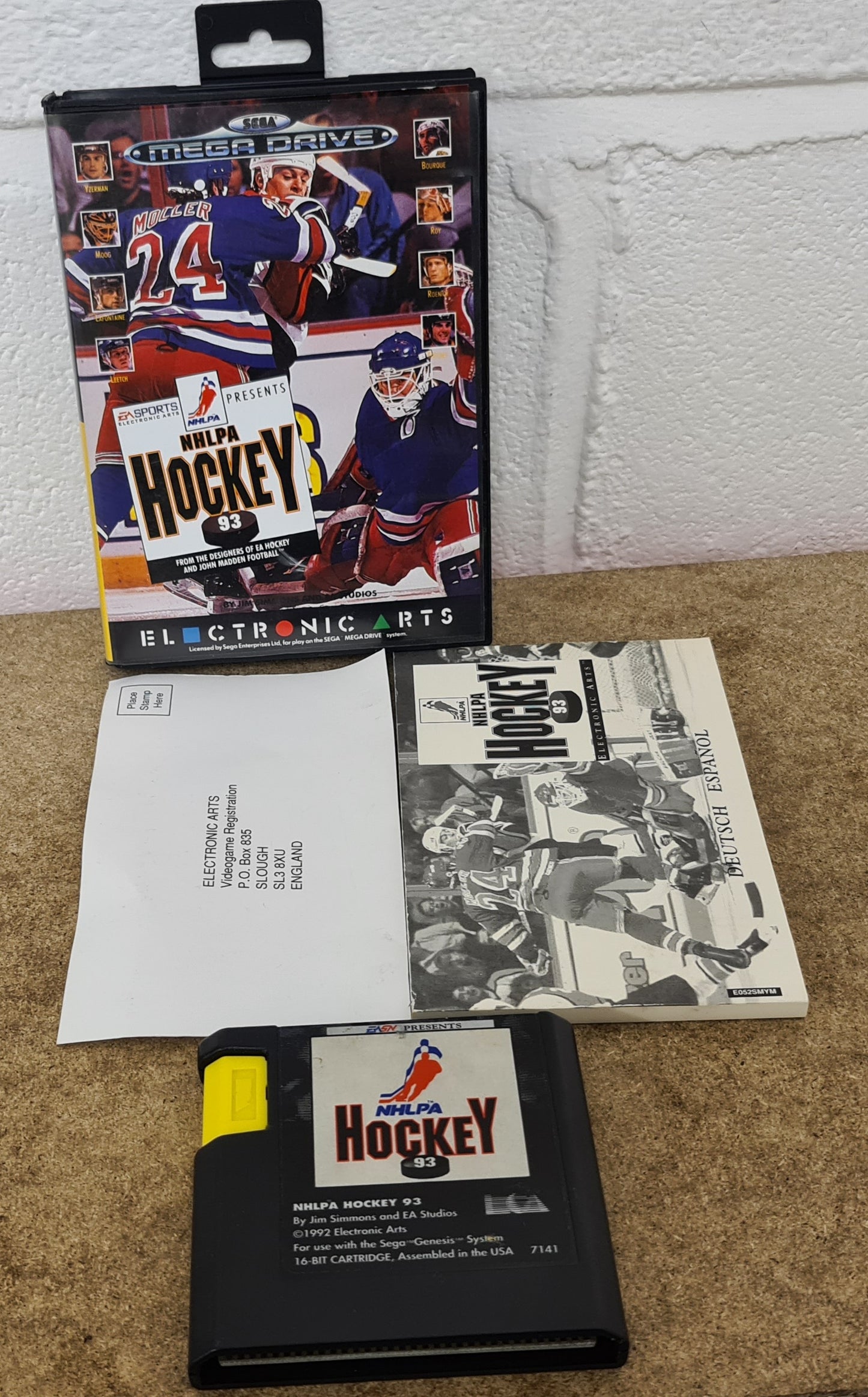 NHLPA Hockey 93 Sega Mega Drive Game