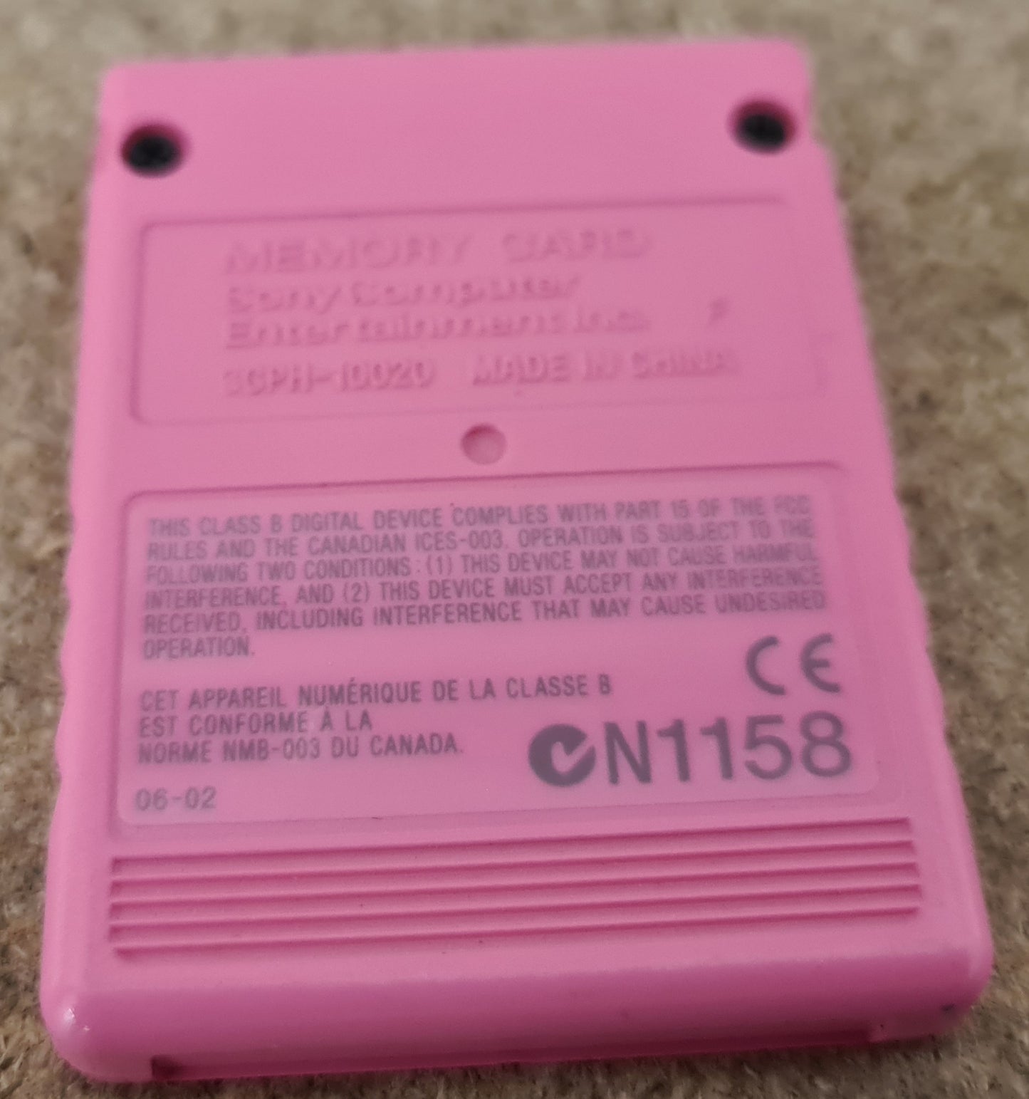 Pink 8MB Memory Card Sony Playstation 2 (PS2) Accessory