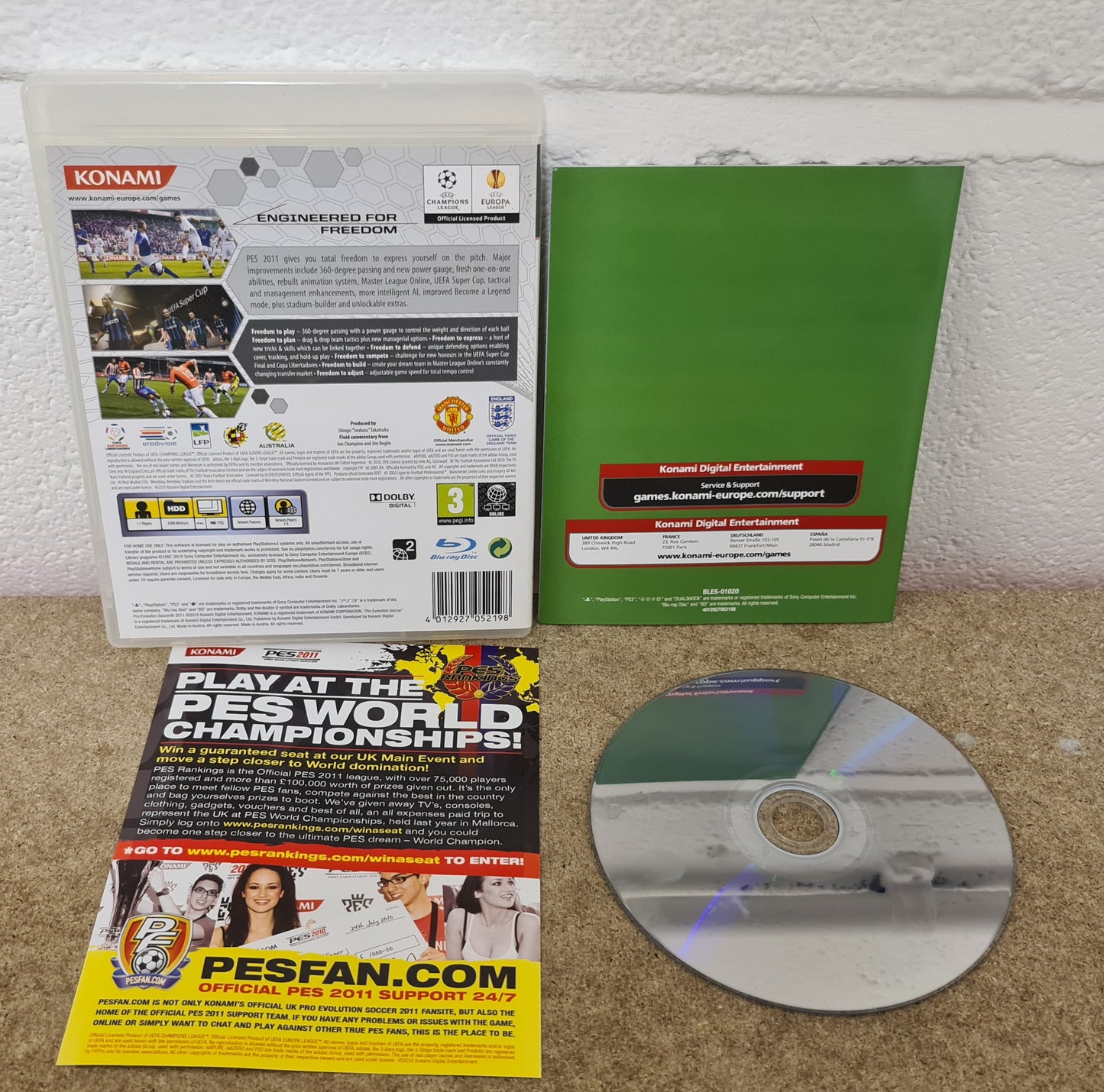 PES Pro Evolution Soccer 2011 Sony Playstation 3 (PS3) Game